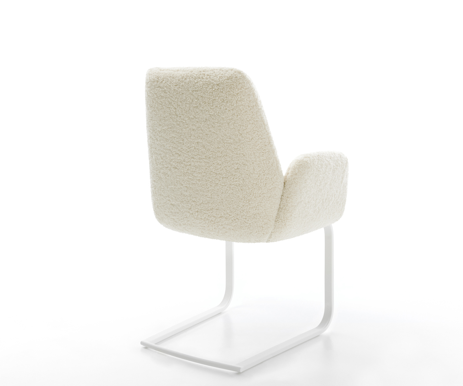 Jídelní židle Zoa-Flex plyšový manšestr béžová jídelní židle plochá bílá taštičkové pružiny - Obrázek 4