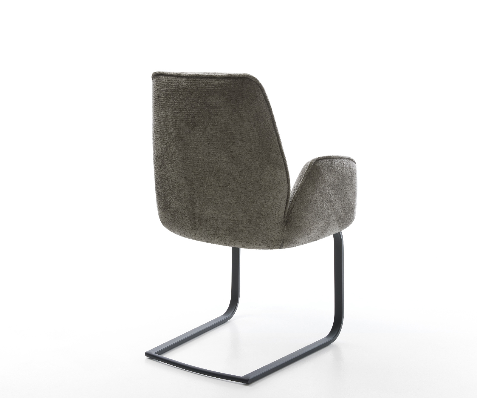 Jídelní židle Zoa-Flex bouclé Měkký tmavě béžová jídelní židle plochá černá taštičkové pružiny - Obrázek 5