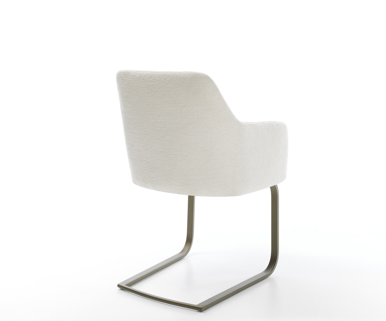 Jídelní židle Greg-Flex bouclé měkký béžová jídelní židle plochá titanová barva taštičkové pružiny - Obrázek 5