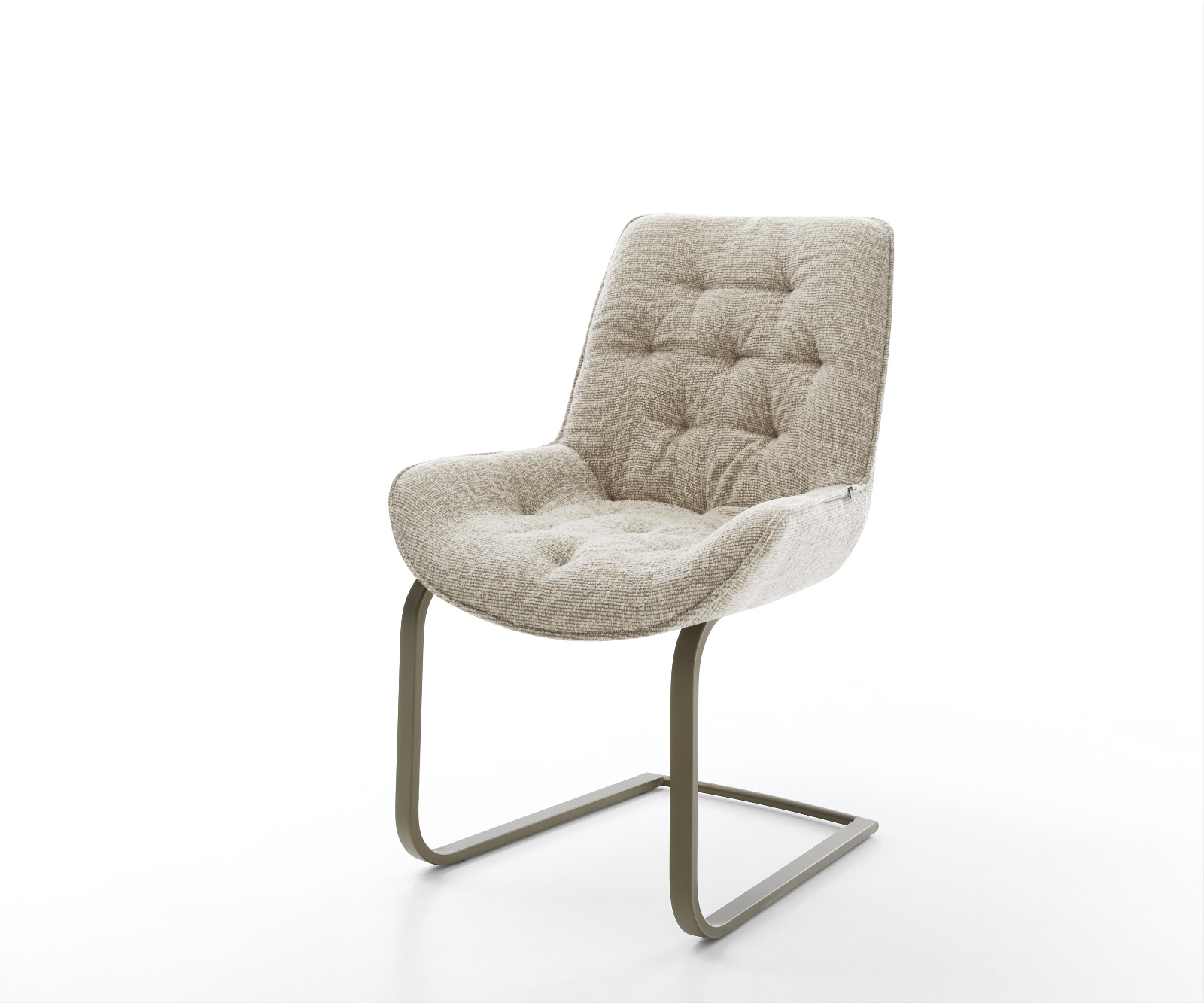 Jídelní židle Taimi-Flex tkanina Měkký béžová jídelní židle plochý Titanová barva