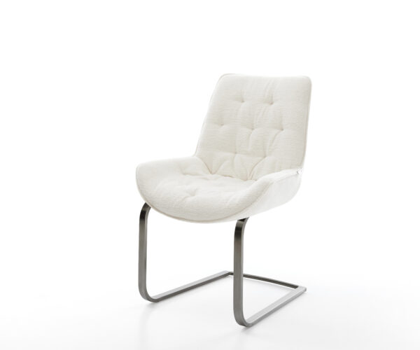 Jídelní židle Taimi-Flex bouclé měkký béžová jídelní židle plochá grafitová