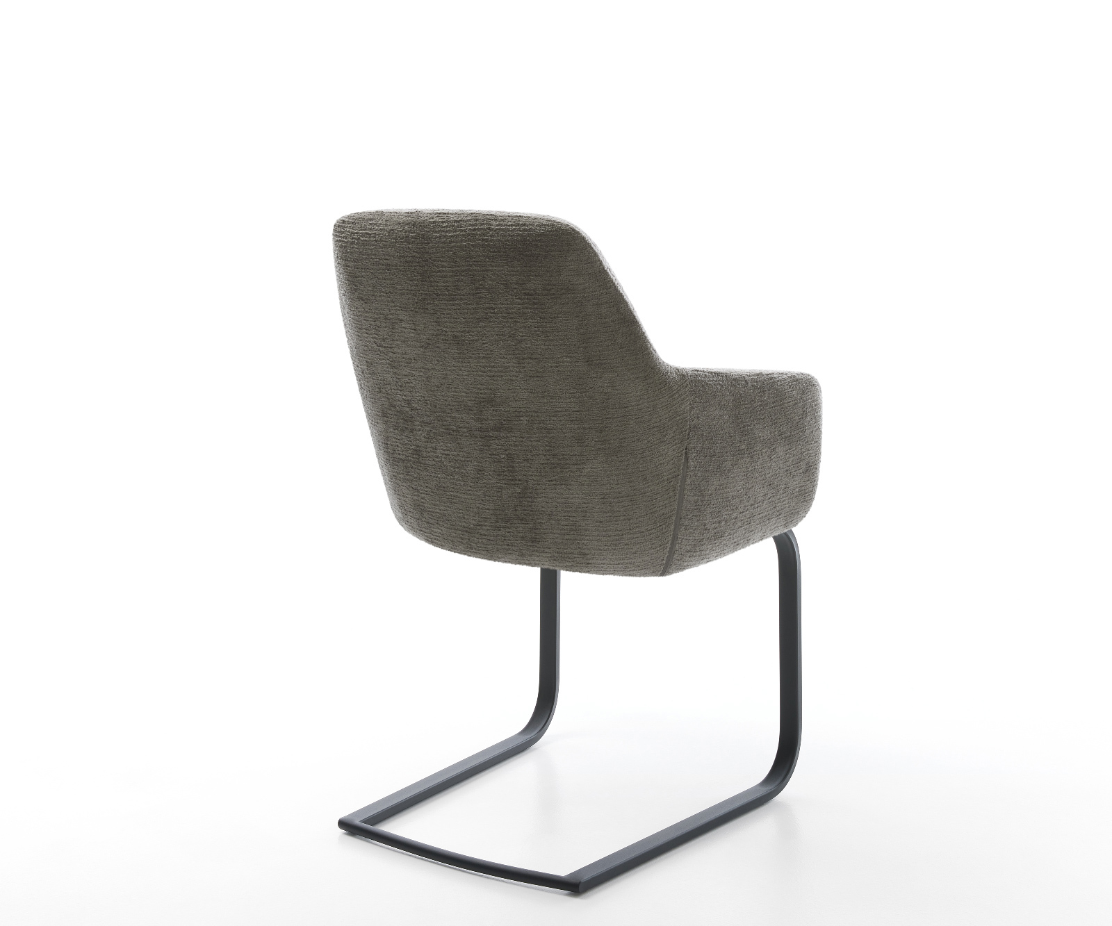 Jídelní židle Pejo-Flex bouclé měkký tmavě béžová jídelní židle plochá černá taštičkové pružiny - Obrázek 5