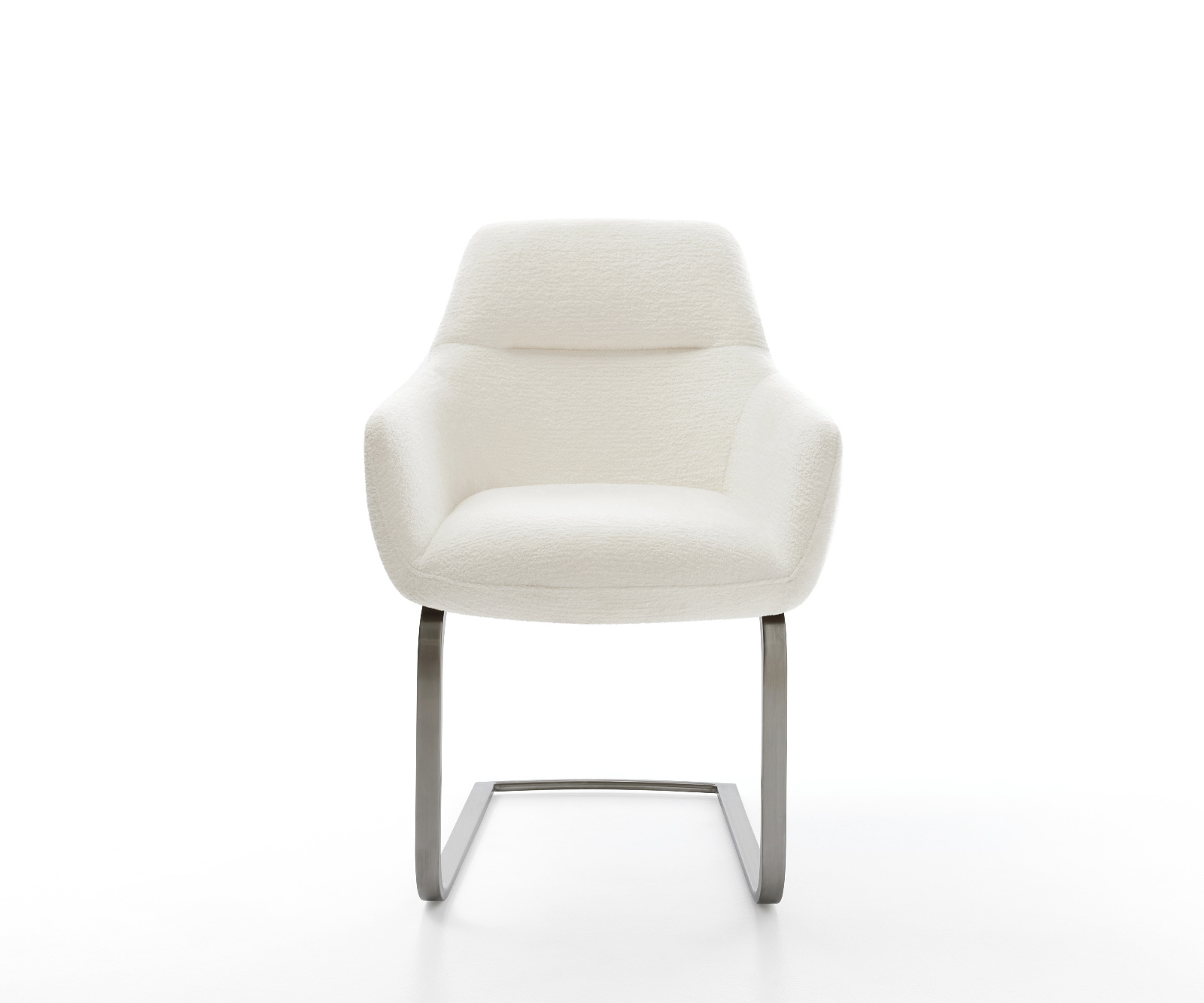 Jídelní židle Pejo-Flex bouclé měkký béžová jídelní židle plochá grafit taštičkové pružiny - Obrázek 2