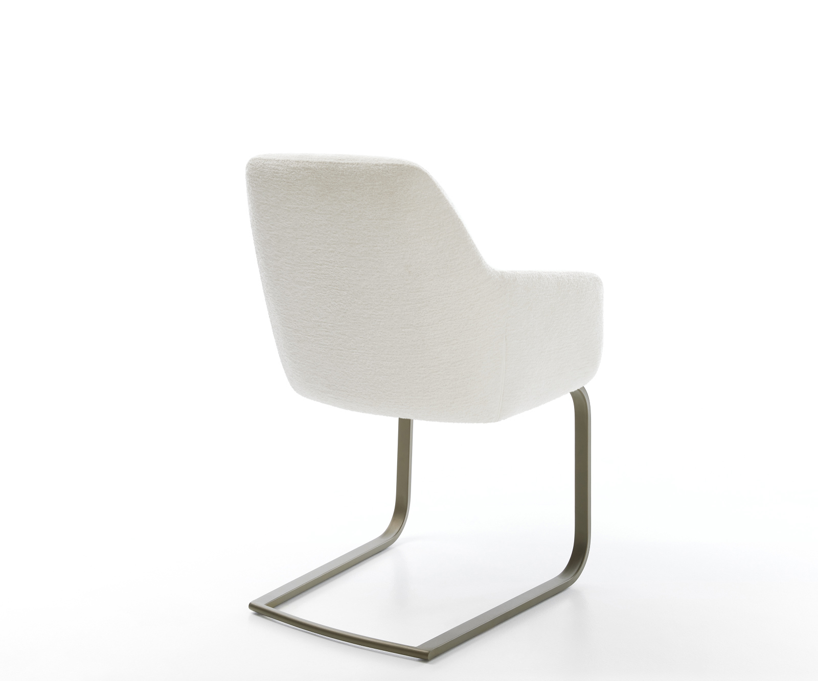 Jídelní židle Pejo-Flex bouclé měkký béžová jídelní židle plochý titanová barva taštičkové pružiny - Obrázek 5