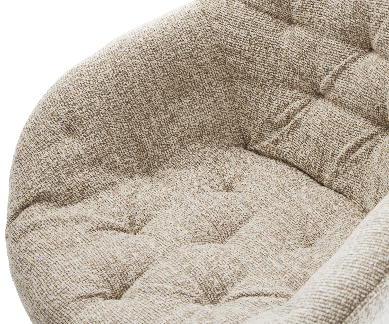 Jídelní židle Gaio-Flex látka Měkký béžová křížová podnož široká grafitová 360° otočný houpací funkce - Obrázek 4