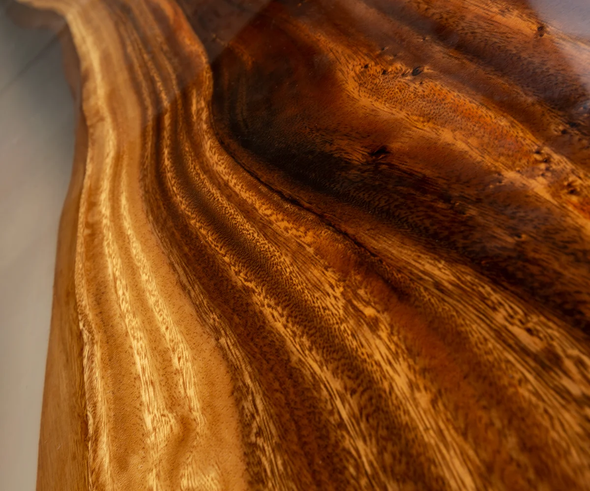 Desková deska Suar 270 cm epoxid průhledný unikát č. 22115 - Obrázek 2