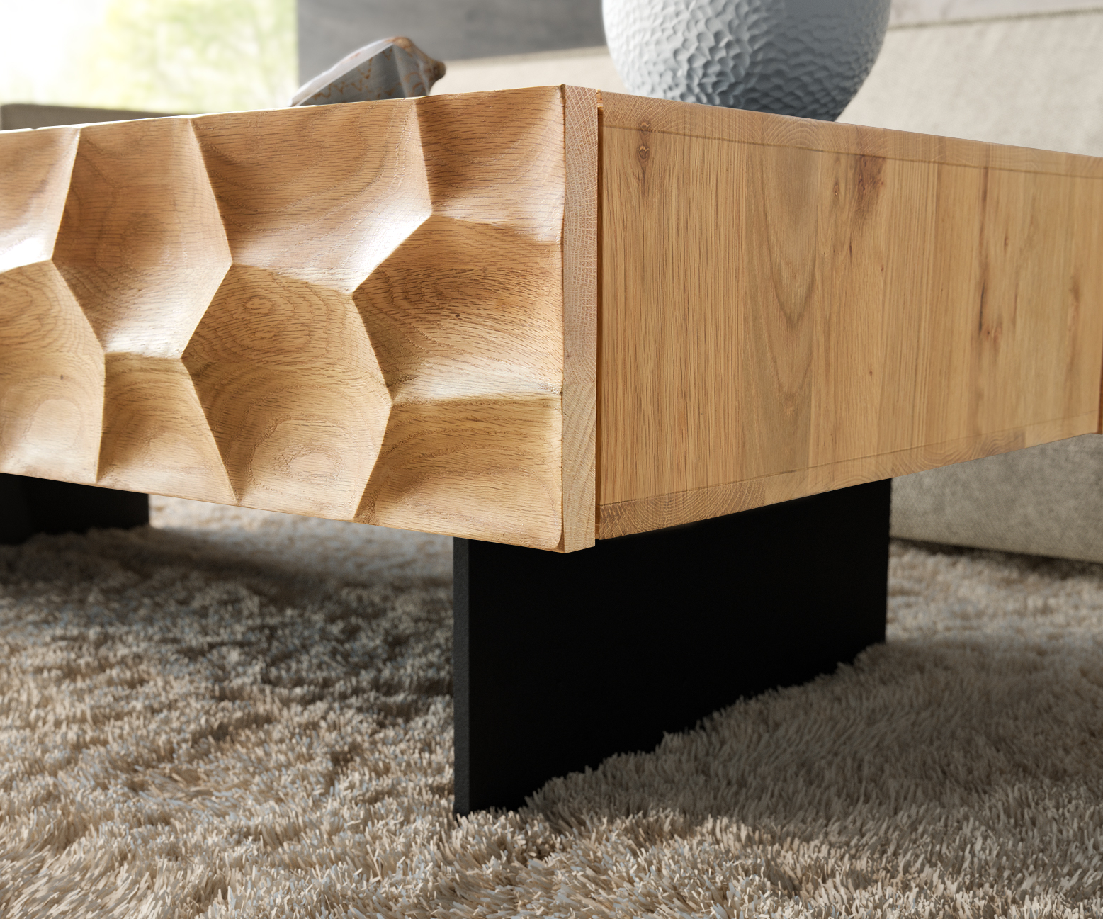 Podnož závěsná 20 cm kov černá pro skříňový nábytek hloubky 60 cm (2 ks) - Obrázek 2