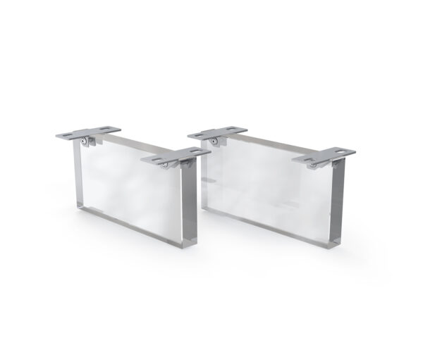 Podnož závěsná 15 cm akryl pro skříňový nábytek hloubky 35 cm 2ks sada