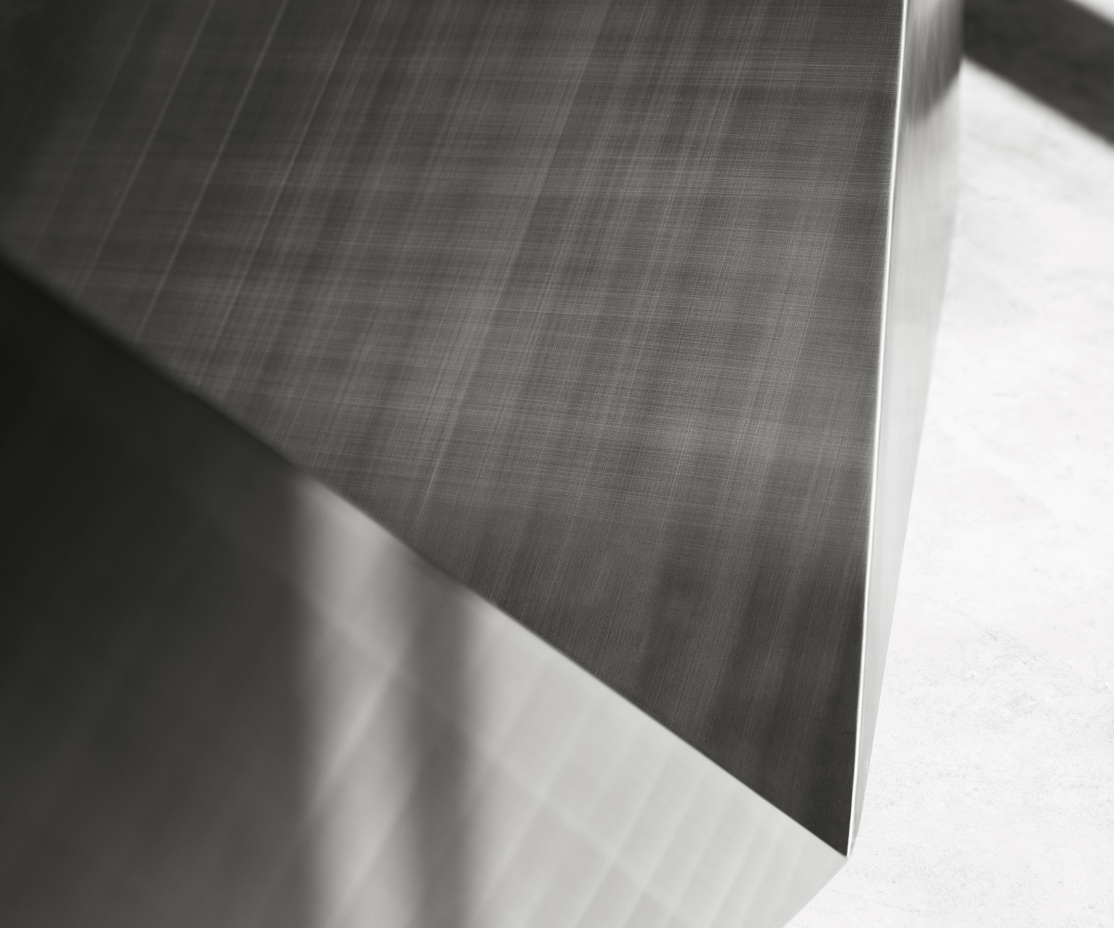 Jídelní stůl Edge 300x100 keramika Laminam® Travertino Bianco krémová bílá Prisma Metallic stříbrná - Obrázek 8