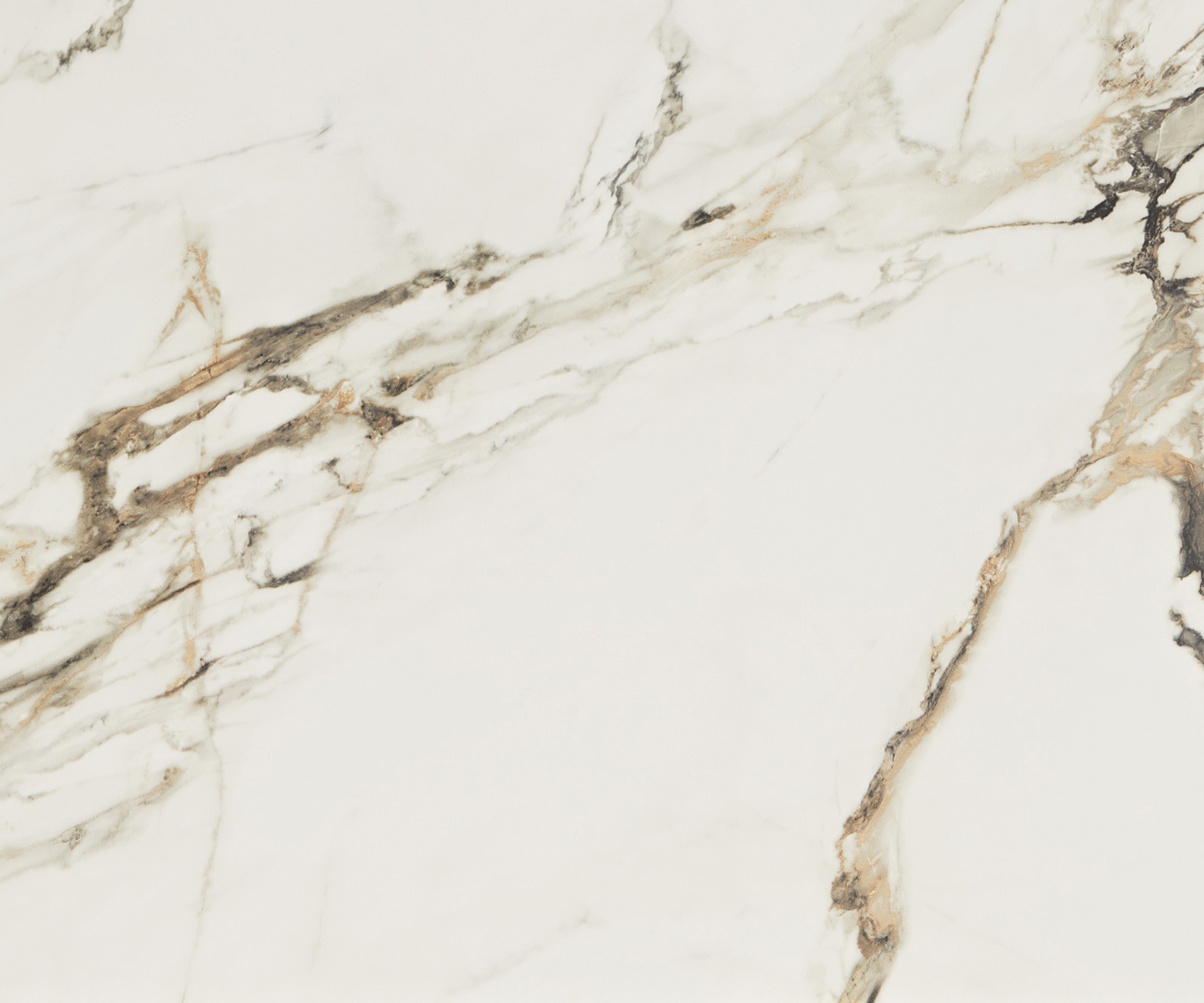 Jídelní stůl Edge 200-300x100 cm keramika Calacatta Luxe bílá-zlatá-šedá Infinity kov černý rozkládací - Obrázek 3