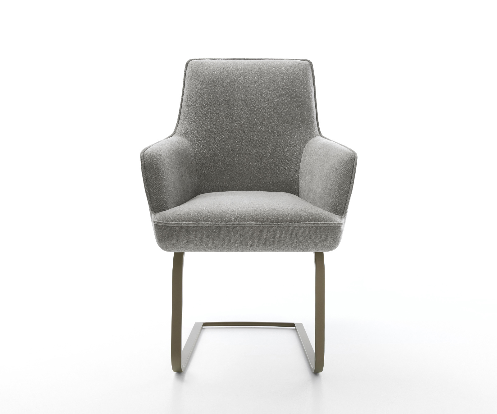 Jídelní židle Heira-Flex s područkami strukturovaná látka Měkký šedá jídelní židle plochá Titanová barva taštičkové pružiny - Obrázek 2