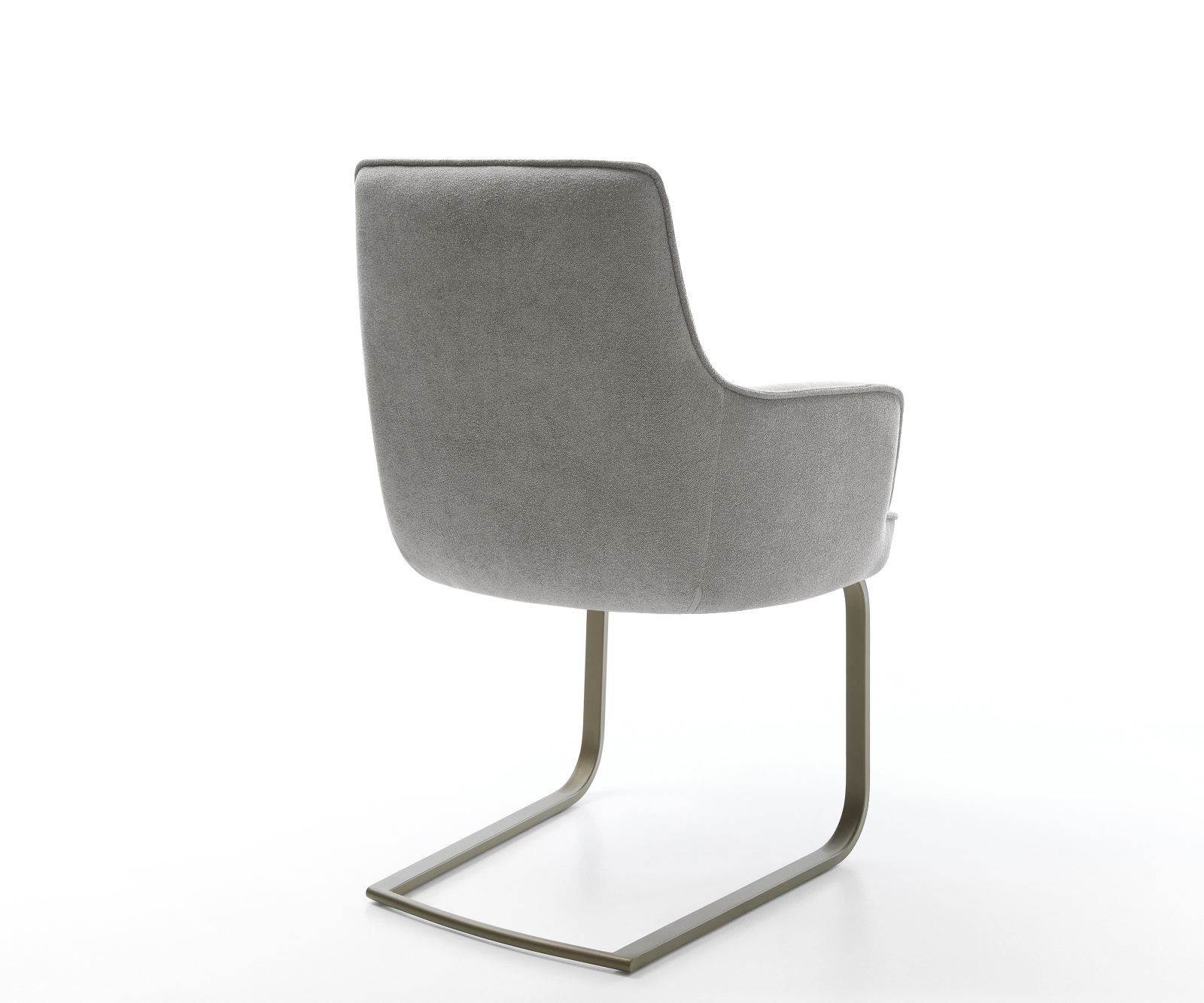 Jídelní židle Heira-Flex s područkami strukturovaná látka Měkký šedá jídelní židle plochá Titanová barva taštičkové pružiny - Obrázek 5