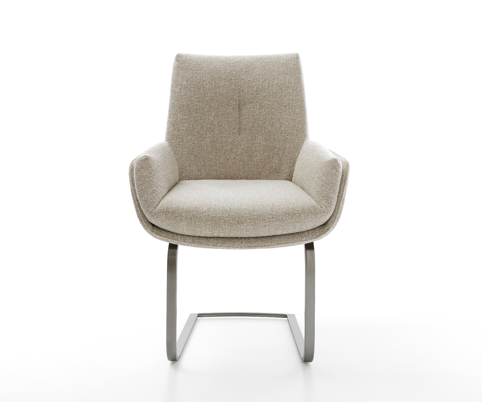 Jídelní židle Clea-Flex látka Měkký béžová jídelní židle plochá grafitová - Obrázek 2