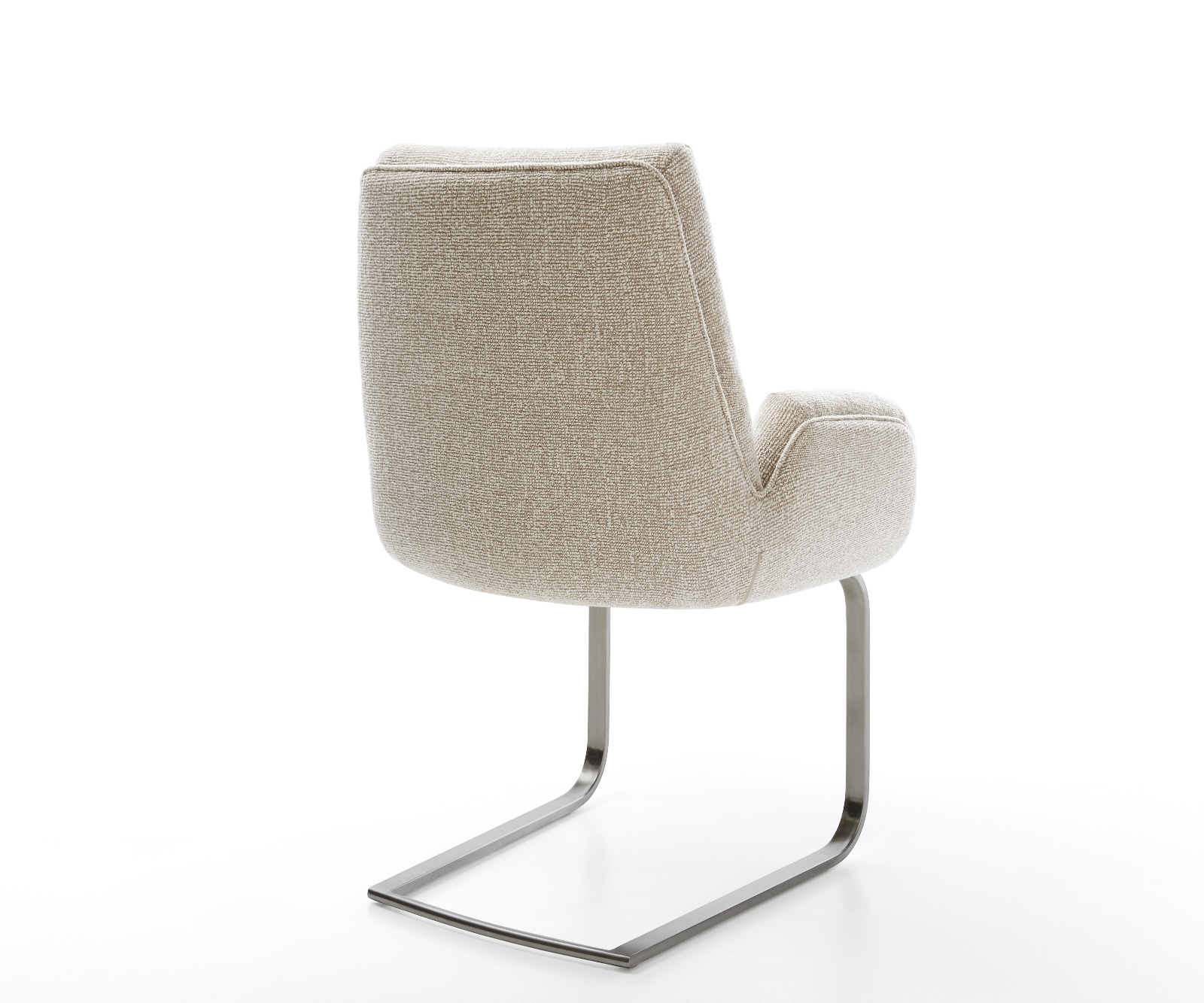 Jídelní židle Clea-Flex látka Měkký béžová jídelní židle plochá grafitová - Obrázek 5