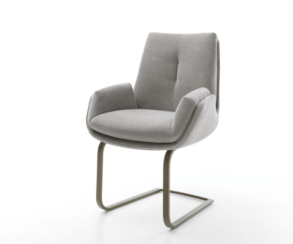 Jídelní židle Clea-Flex látka Měkký šedá jídelní židle plochý Titanová barva