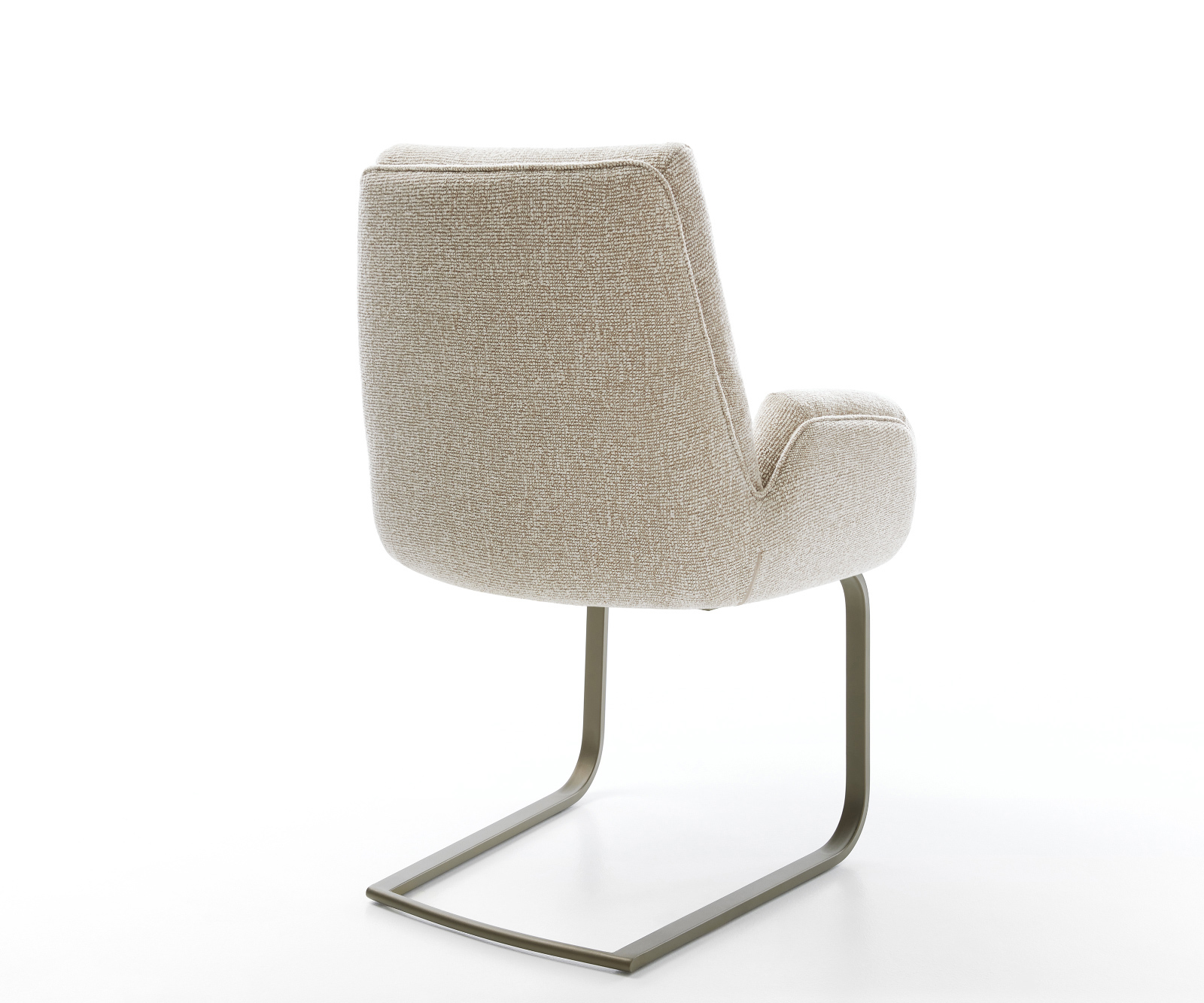 Jídelní židle Clea-Flex látka Měkký béžová jídelní židle plochý Titanová barva - Obrázek 5