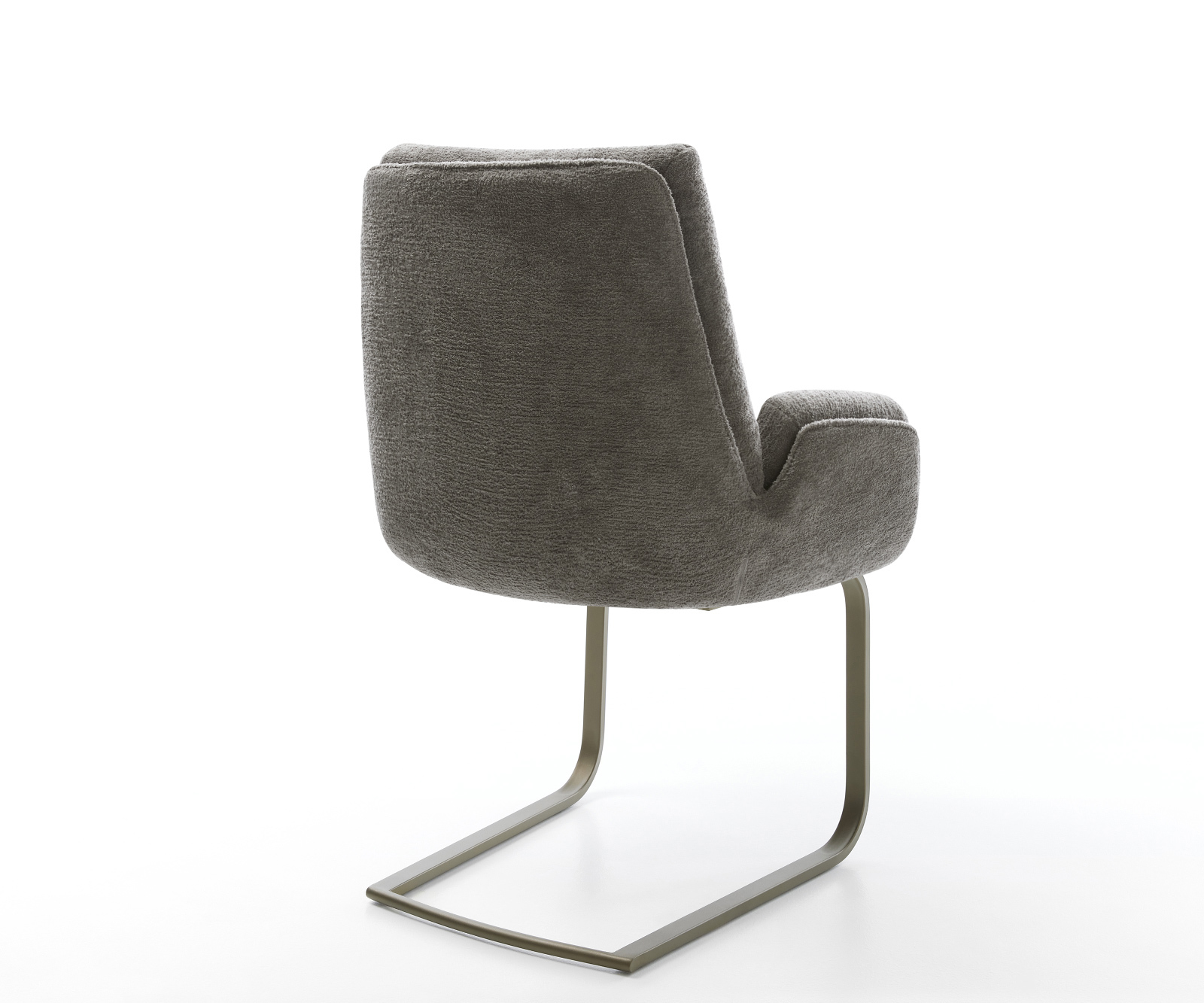 Jídelní židle Clea-Flex bouclé měkký tmavě béžová jídelní židle plochý titanová barva - Obrázek 5