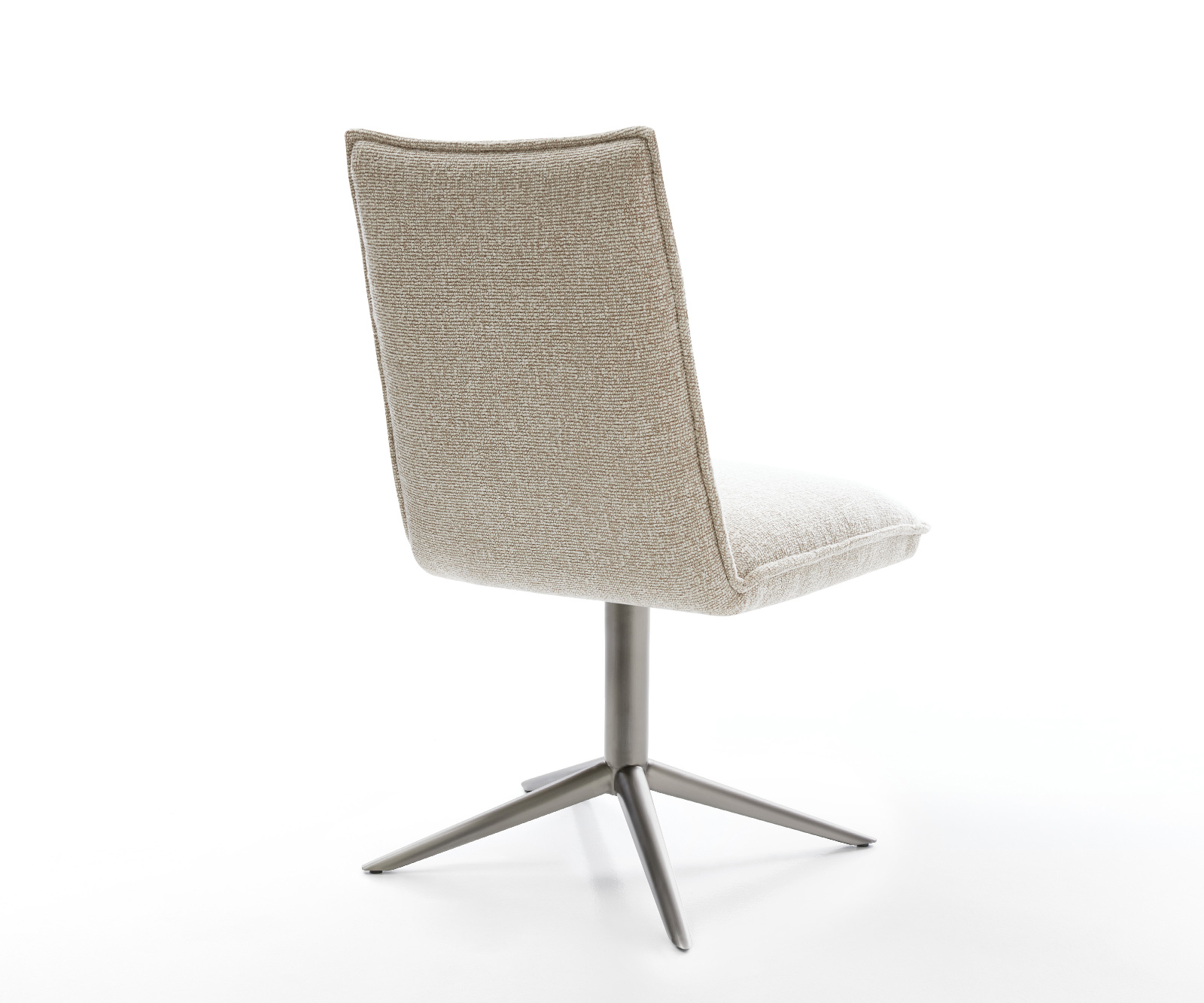 Jídelní židle Lelio-Flex látka Měkký béžová křížová podnož grafit 360° otočný houpací funkce taštičkové pružiny - Obrázek 5