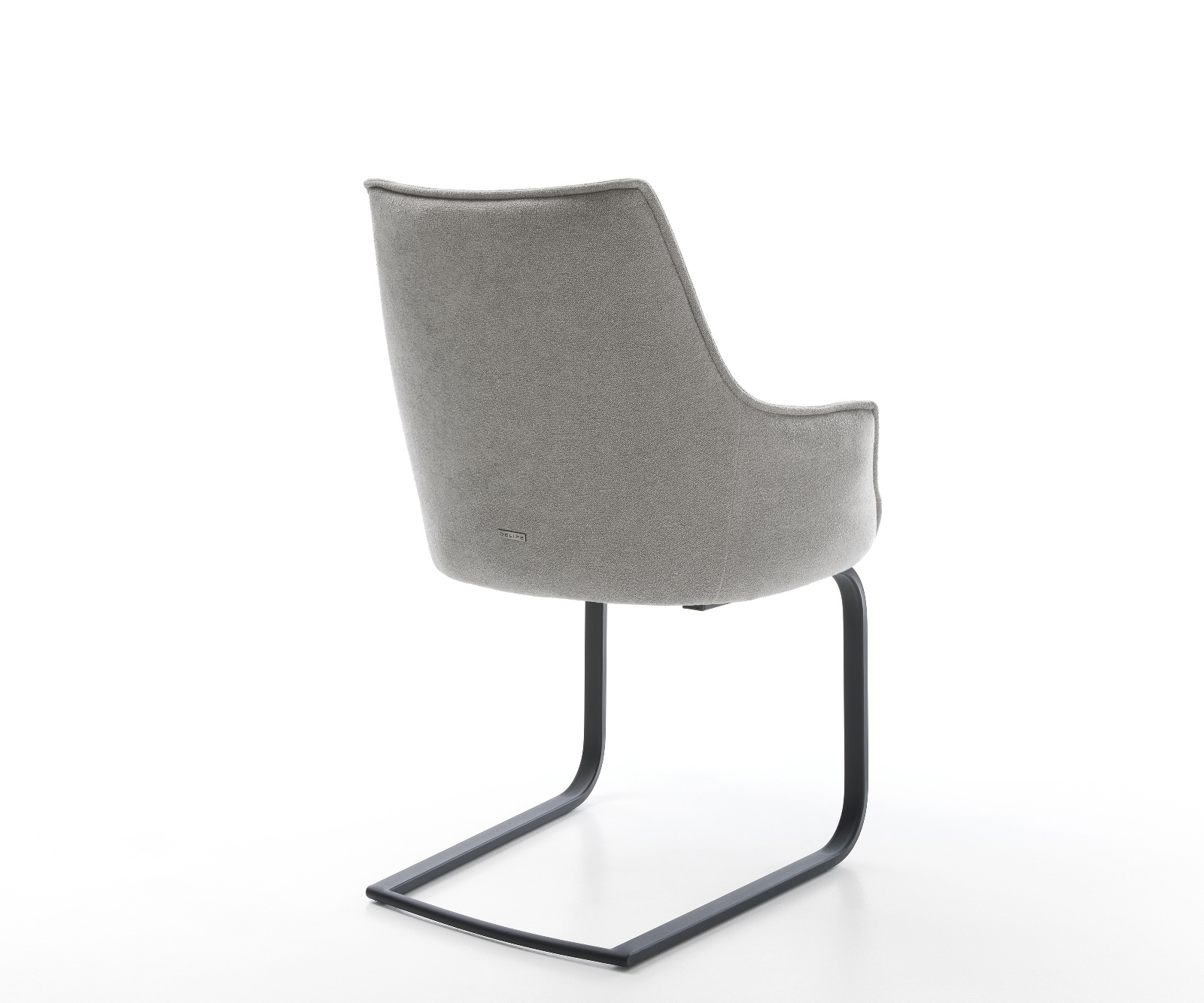 Jídelní židle Alja-Flex s područkami strukturovaná látka Měkký šedá jídelní židle plochá černá taštičkové pružiny - Obrázek 5