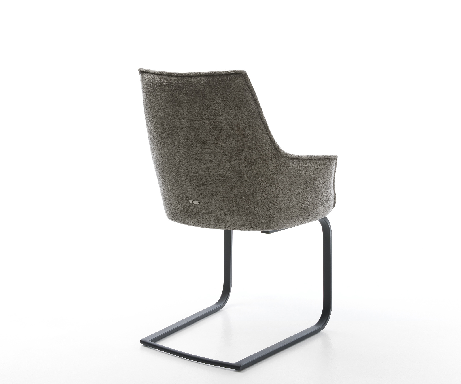 Jídelní židle Alja-Flex s područkami bouclé měkký tmavě béžová jídelní židle plochá černá taštičkové pružiny - Obrázek 5