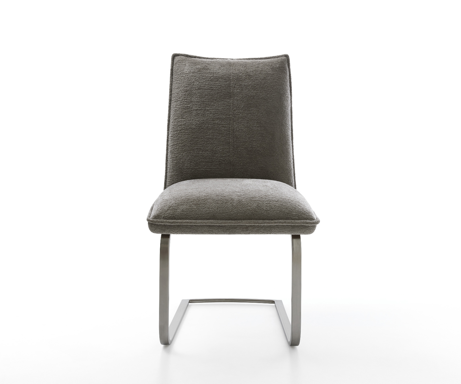 Jídelní židle Lelio-Flex bouclé měkký tmavě béžová jídelní židle plochá grafit taštičkové pružiny - Obrázek 2