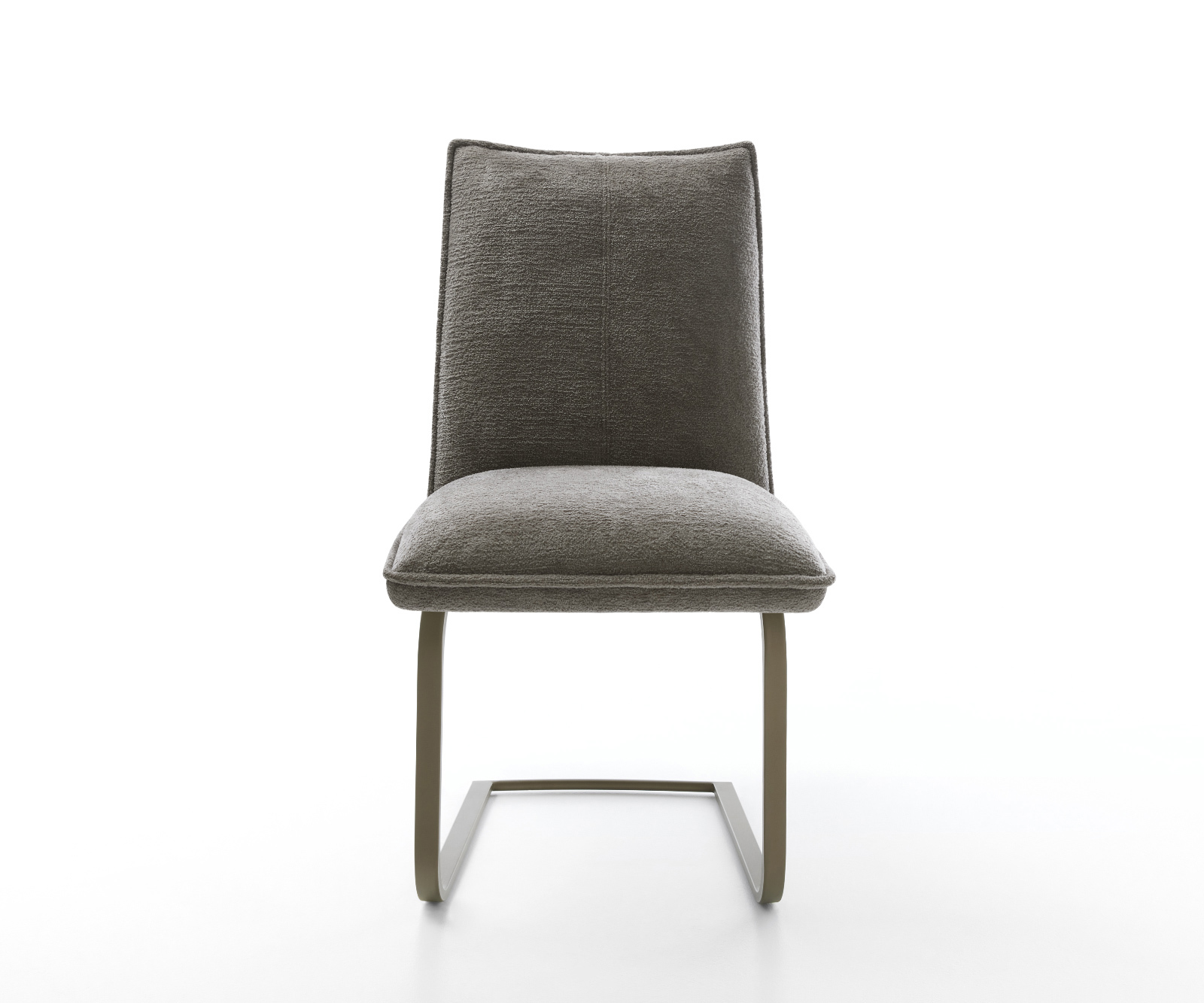 Jídelní židle Lelio-Flex bouclé měkký tmavě béžová jídelní židle plochý titanová barva taštičkové pružiny - Obrázek 2