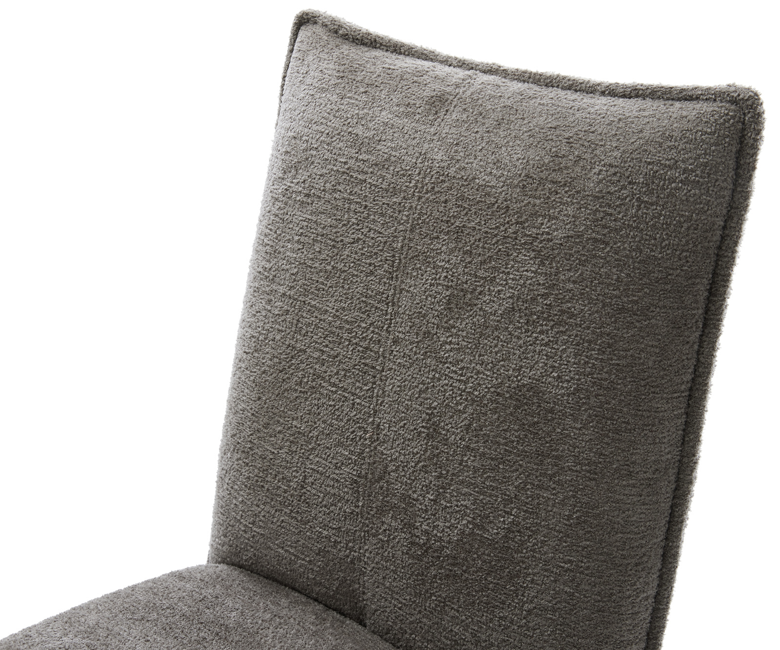 Jídelní židle Lelio-Flex bouclé měkký tmavě béžová jídelní židle plochý titanová barva taštičkové pružiny - Obrázek 4