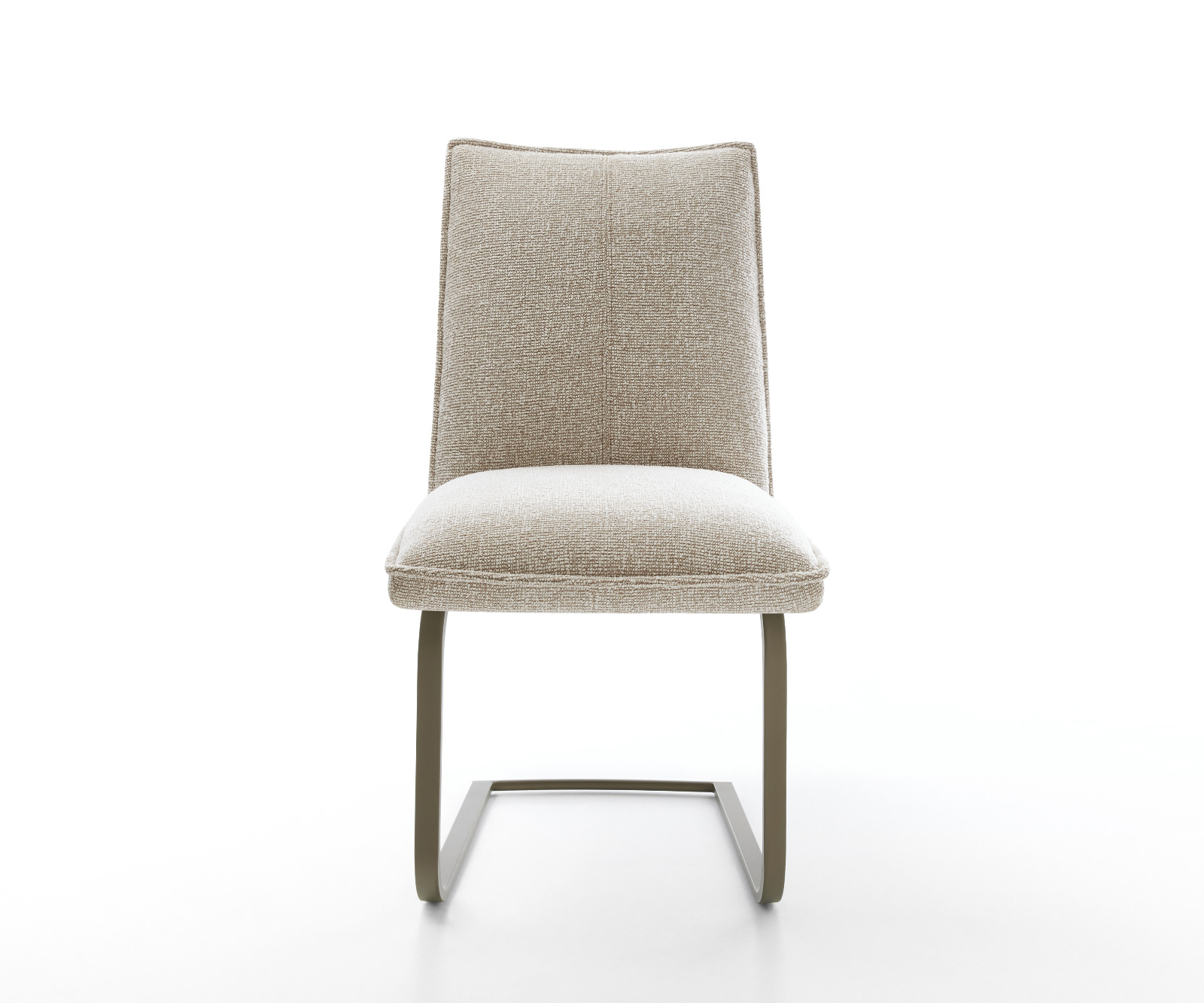 Jídelní židle Lelio-Flex látka Měkký béžová jídelní židle plochá Titanová barva taštičkové pružiny - Obrázek 2