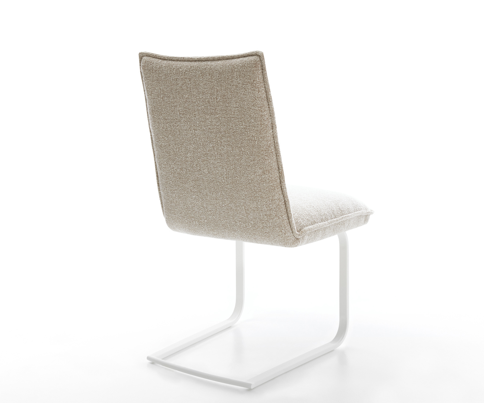 Jídelní židle Lelio-Flex látka Měkký béžová jídelní židle plochá bílá taštičkové pružiny - Obrázek 5