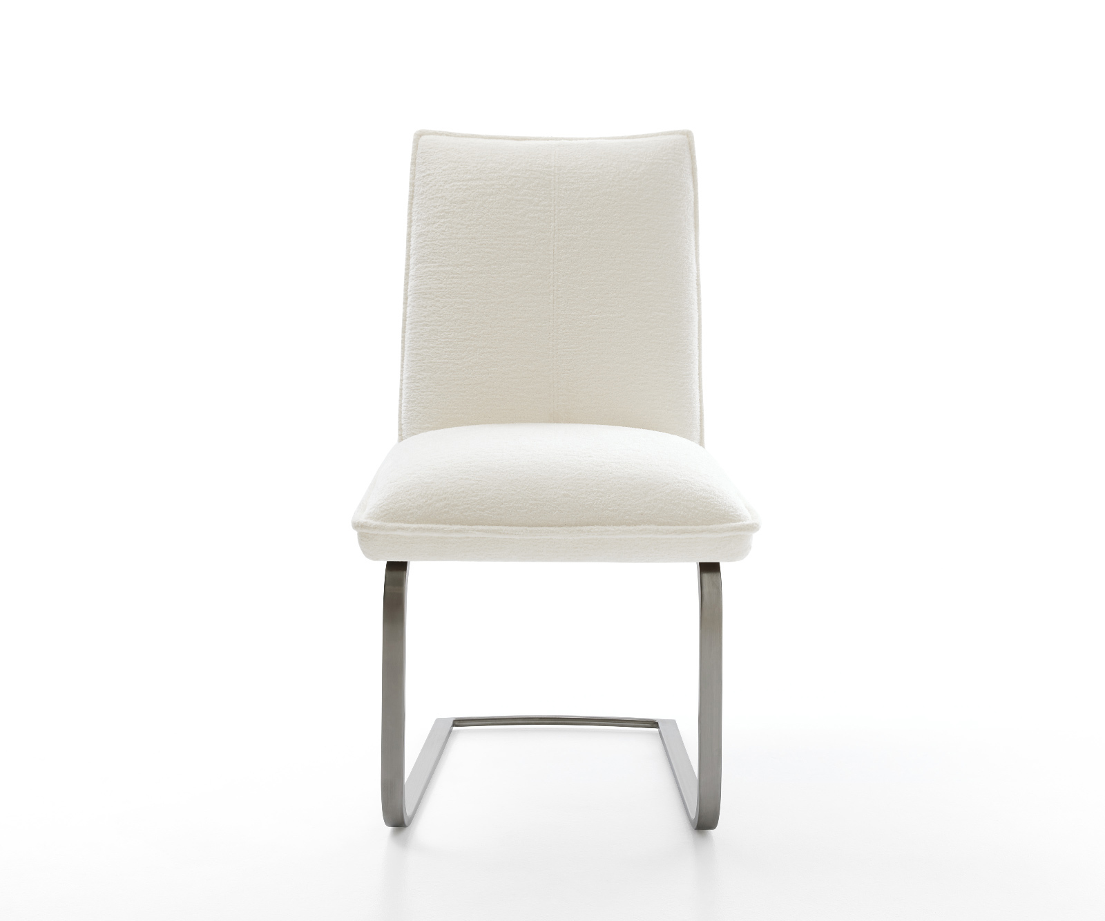 Jídelní židle Lelio-Flex bouclé měkký béžová jídelní židle plochá grafit taštičkové pružiny - Obrázek 2