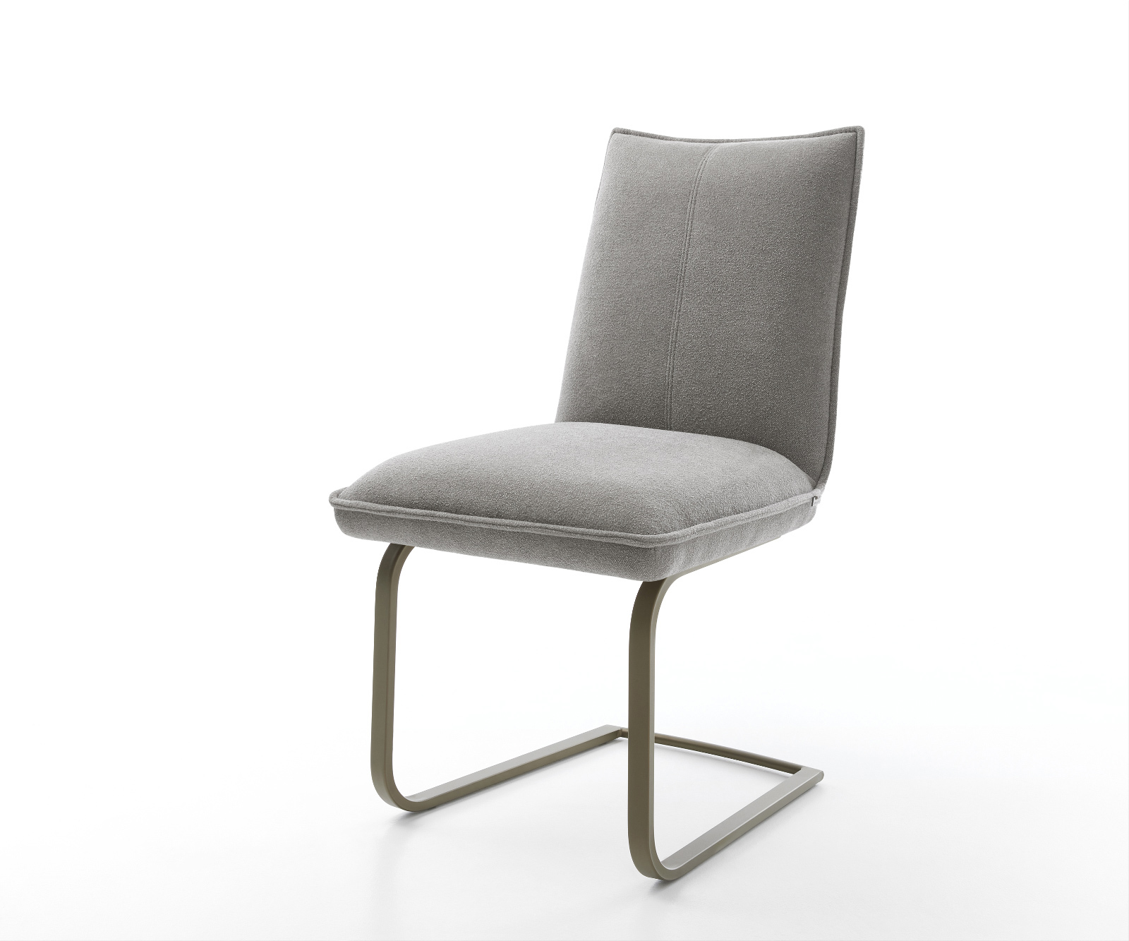 Jídelní židle Lelio-Flex látka Měkký šedá jídelní židle plochý Titanová barva taštičkové pružiny