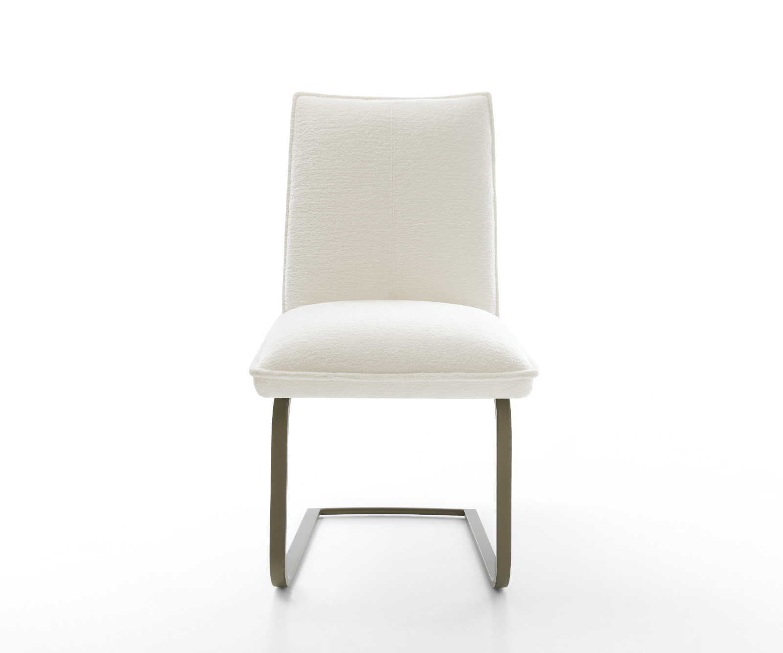 Jídelní židle Lelio-Flex bouclé měkký béžová jídelní židle plochá titanová barva taštičkové pružiny - Obrázek 2