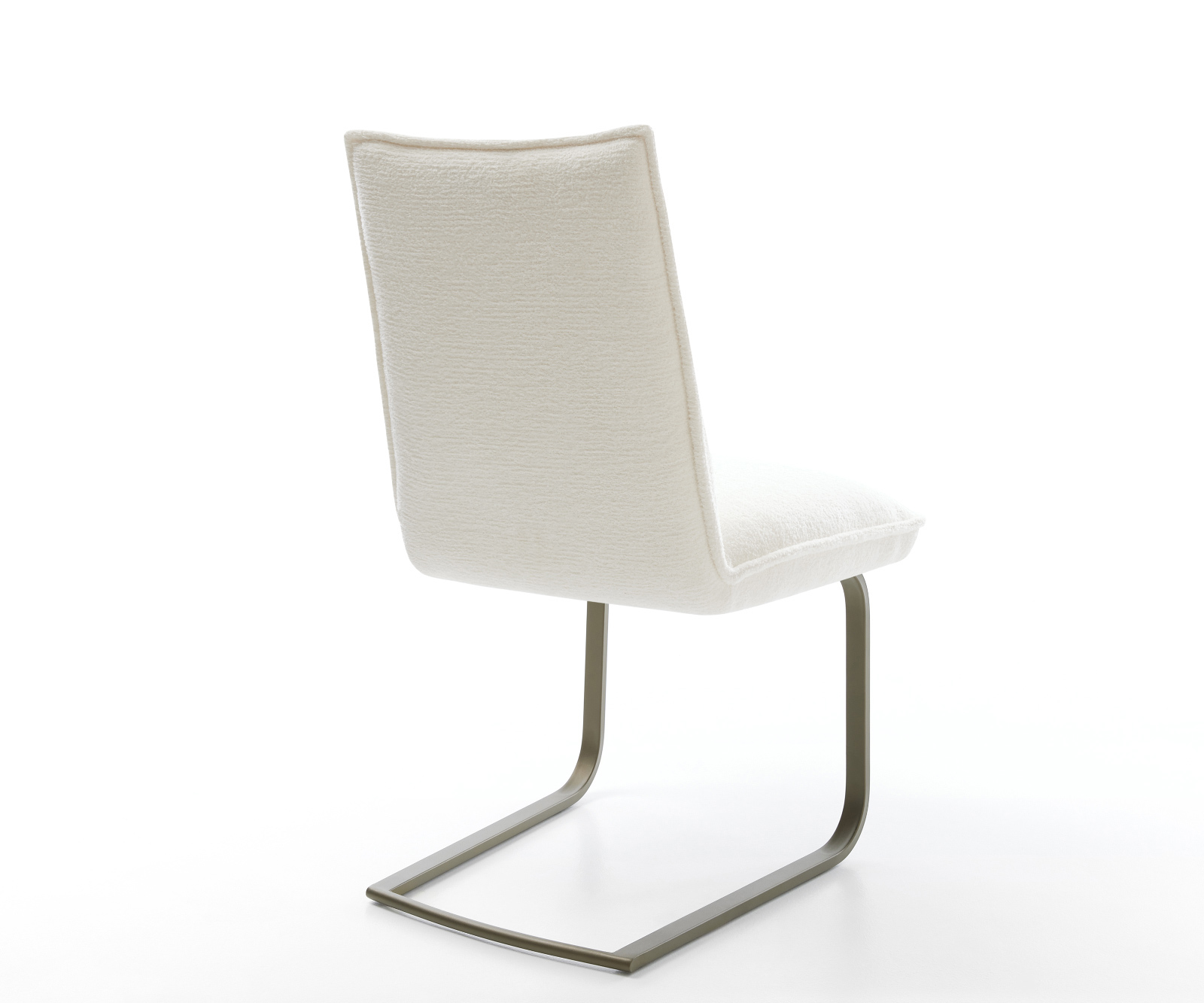 Jídelní židle Lelio-Flex bouclé měkký béžová jídelní židle plochá titanová barva taštičkové pružiny - Obrázek 5