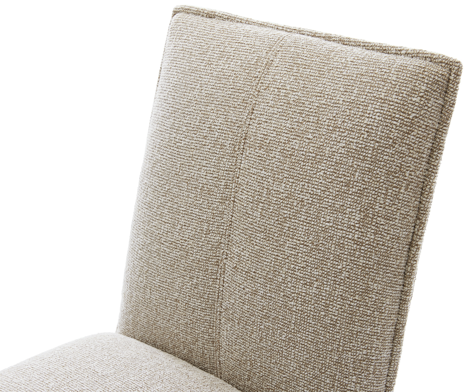 Jídelní židle Lelio-Flex látka Měkký béžová jídelní židle plochá černá taštičkové pružiny - Obrázek 4