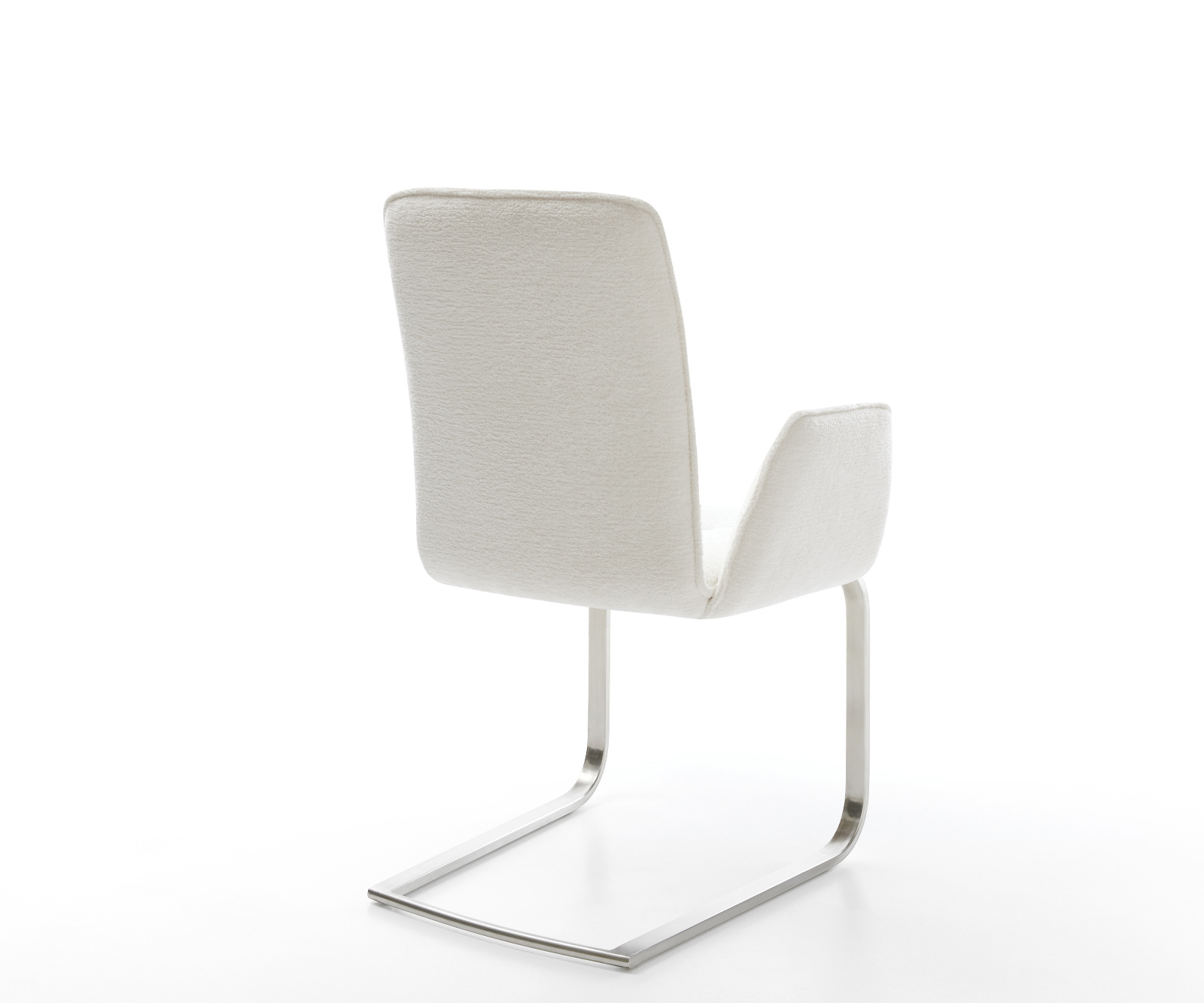 Jídelní židle Vinja-Flex bouclé měkký béžová jídelní židle plochý nerezová ocel - Obrázek 5