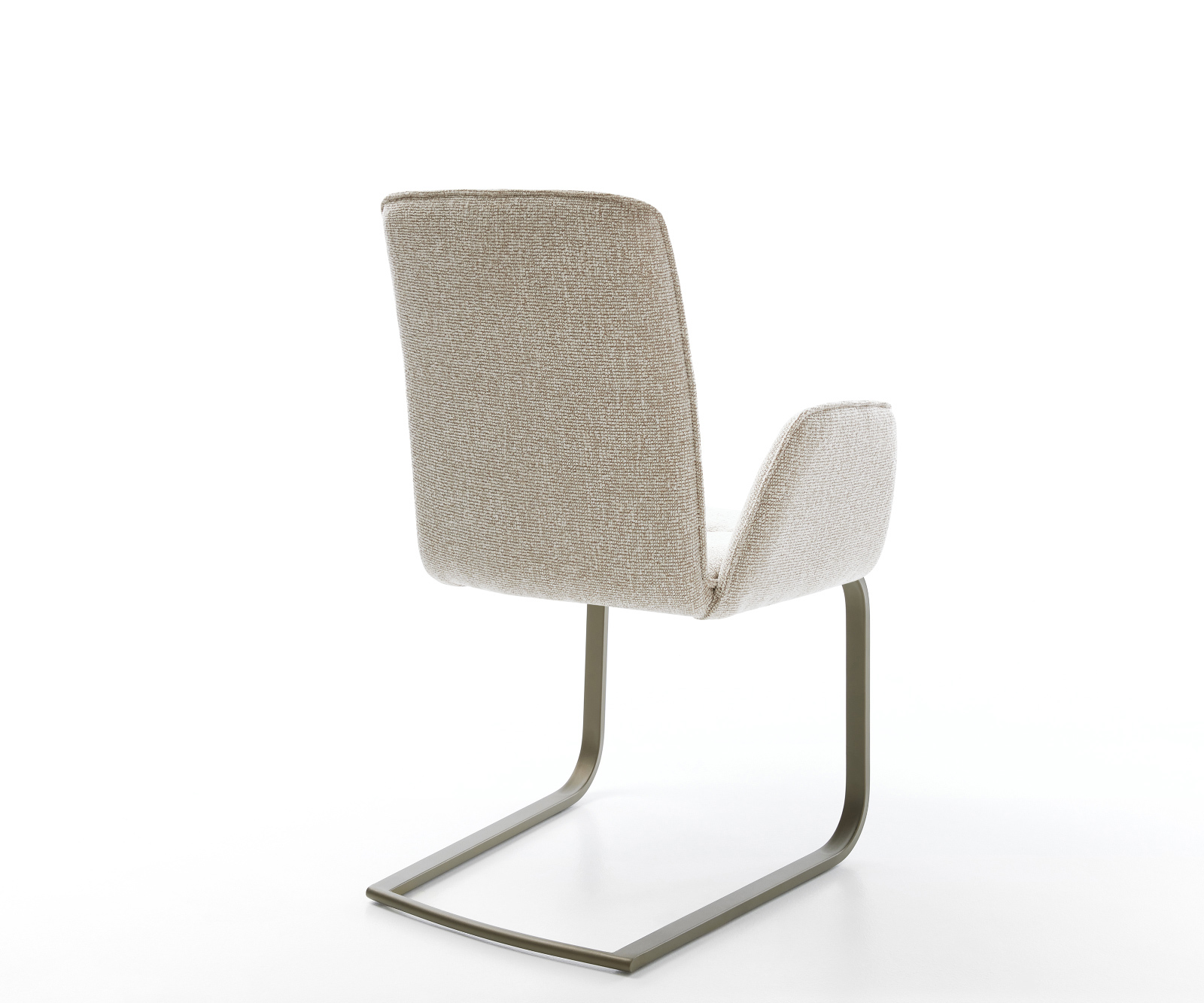 Jídelní židle Vinja-Flex látka Měkký béžová jídelní židle plochý Titanová barva - Obrázek 5