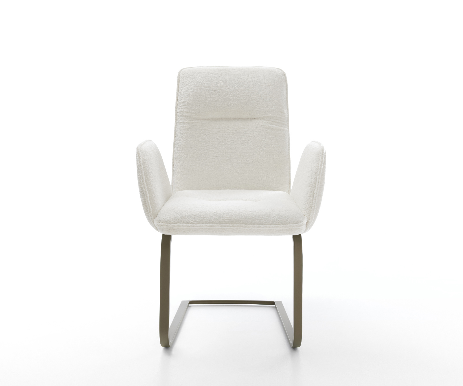 Jídelní židle Vinja-Flex bouclé měkký béžová jídelní židle plochý titanová barva - Obrázek 2