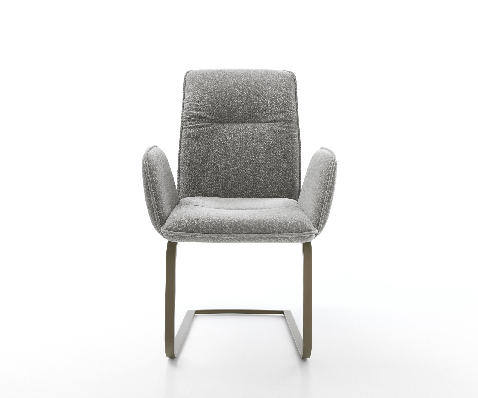 Jídelní židle Vinja-Flex látka Měkký šedá jídelní židle plochý Titanová barva - Obrázek 2