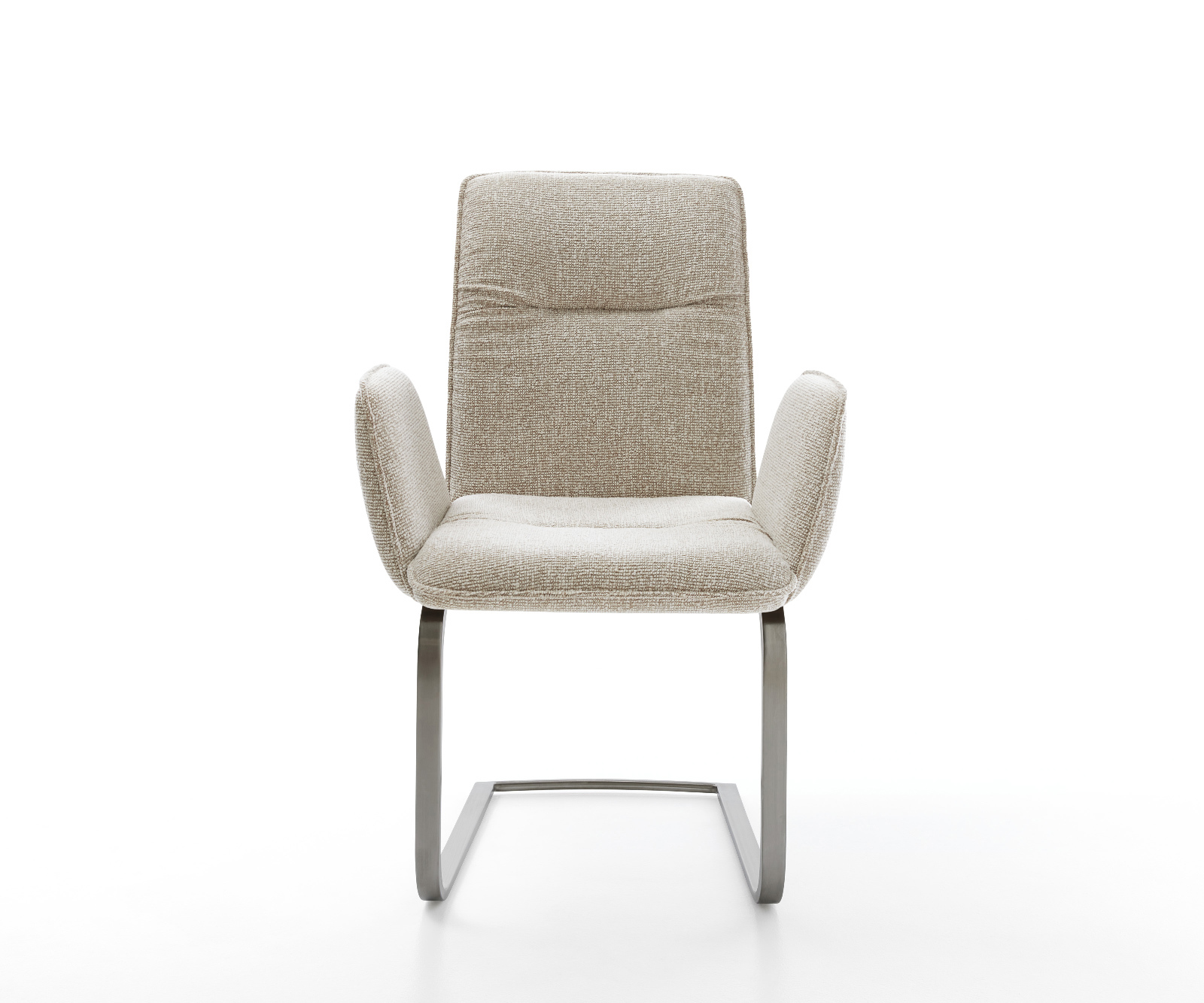 Jídelní židle Vinja-Flex tkanina Měkký béžová jídelní židle plochý grafit - Obrázek 2