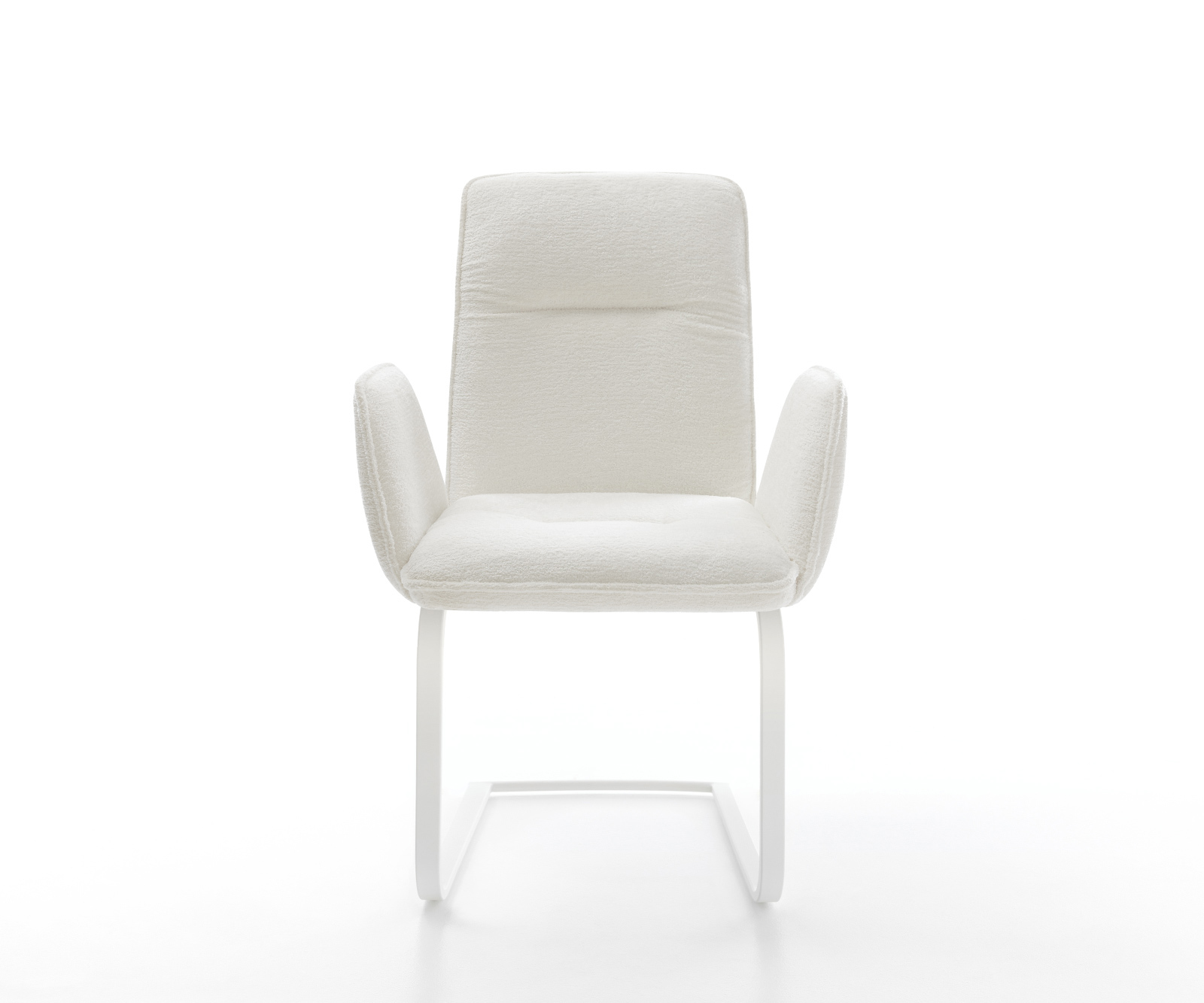 Jídelní židle Vinja-Flex bouclé měkký béžová jídelní židle plochá bílá - Obrázek 2