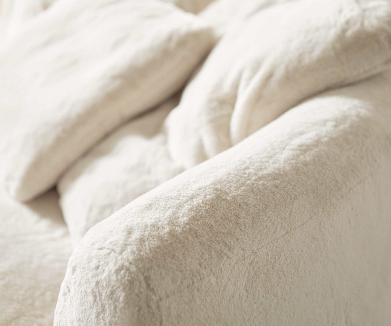 Pohovka Edina 330x170 cm plyšový manšestr krémová bílá - Obrázek 6