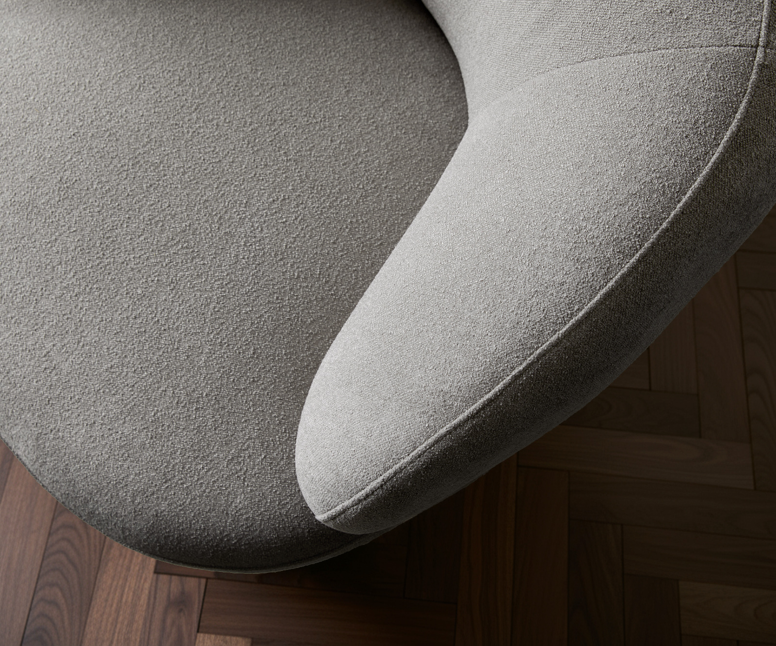 Křeslo Nova 88×88 cm látka Měkký šedá - Obrázek 6