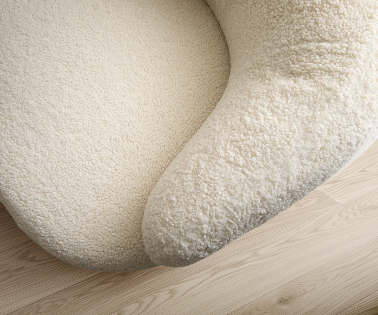 Křeslo Nova 88x88 cm plyšový manšestr béžová - Obrázek 6