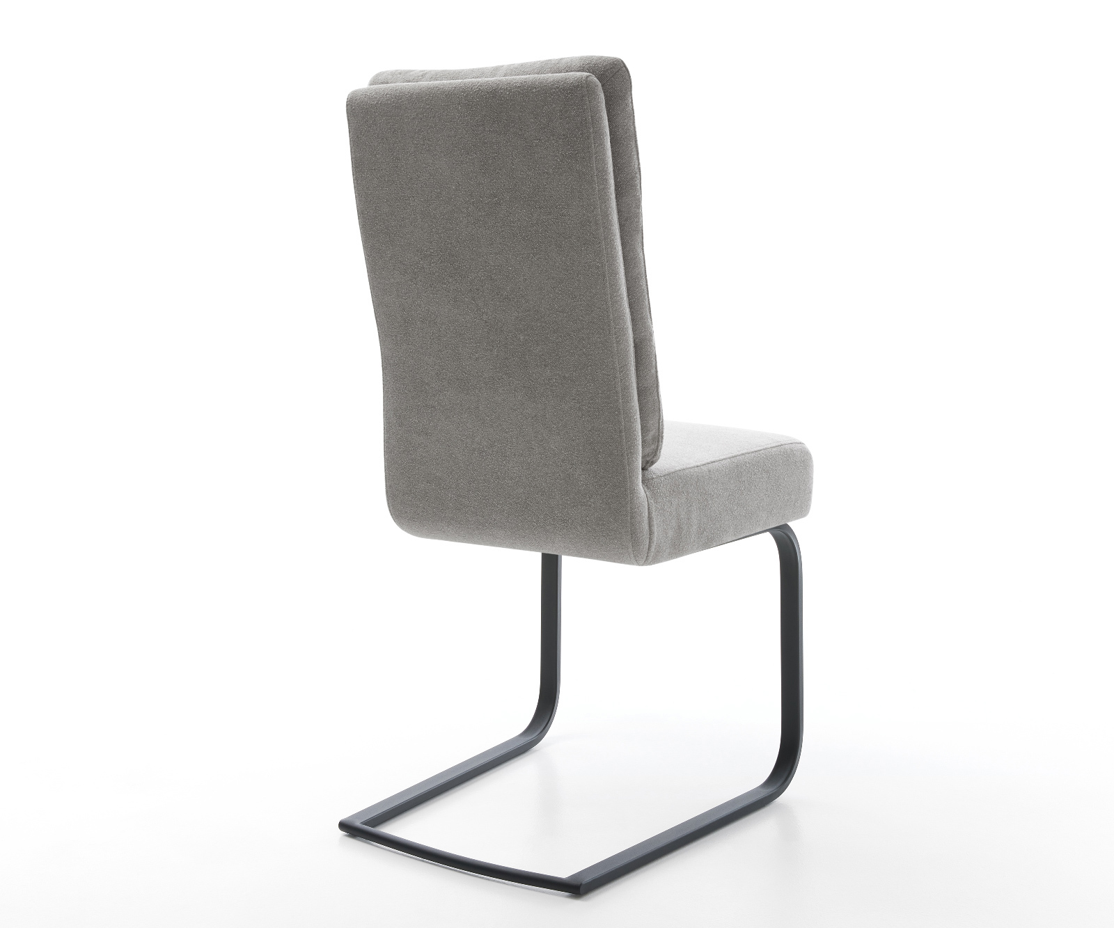 Jídelní židle Pela-Flex strukturovaná látka Měkký šedá jídelní židle plochá černá taštičkové pružiny - Obrázek 5