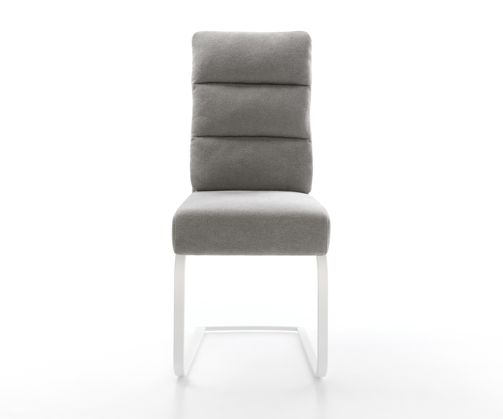 Jídelní židle Pela-Flex strukturovaná látka Měkký šedá jídelní židle plochá bílá taštičkové pružiny - Obrázek 2