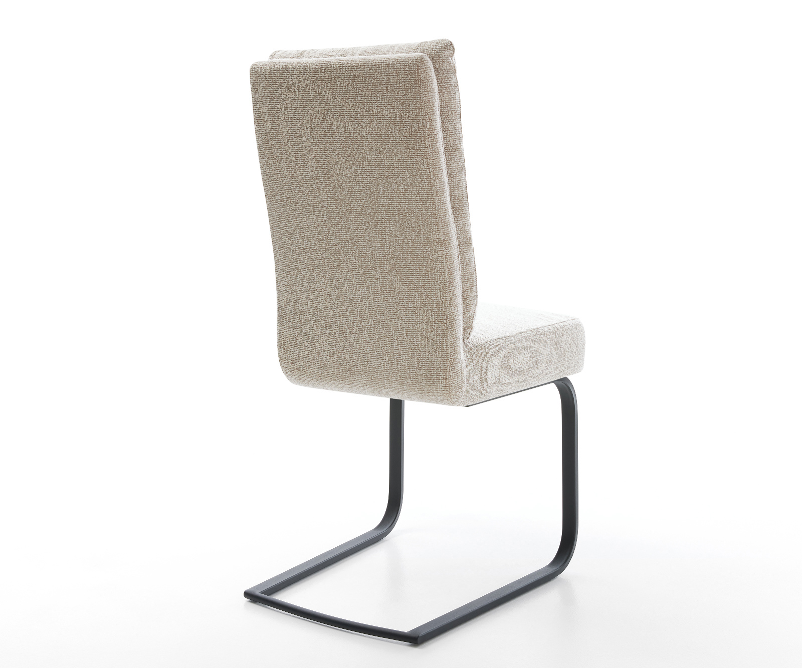 Jídelní židle Pela-Flex látka Měkký béžová jídelní židle plochá černá taštičkové pružiny - Obrázek 5