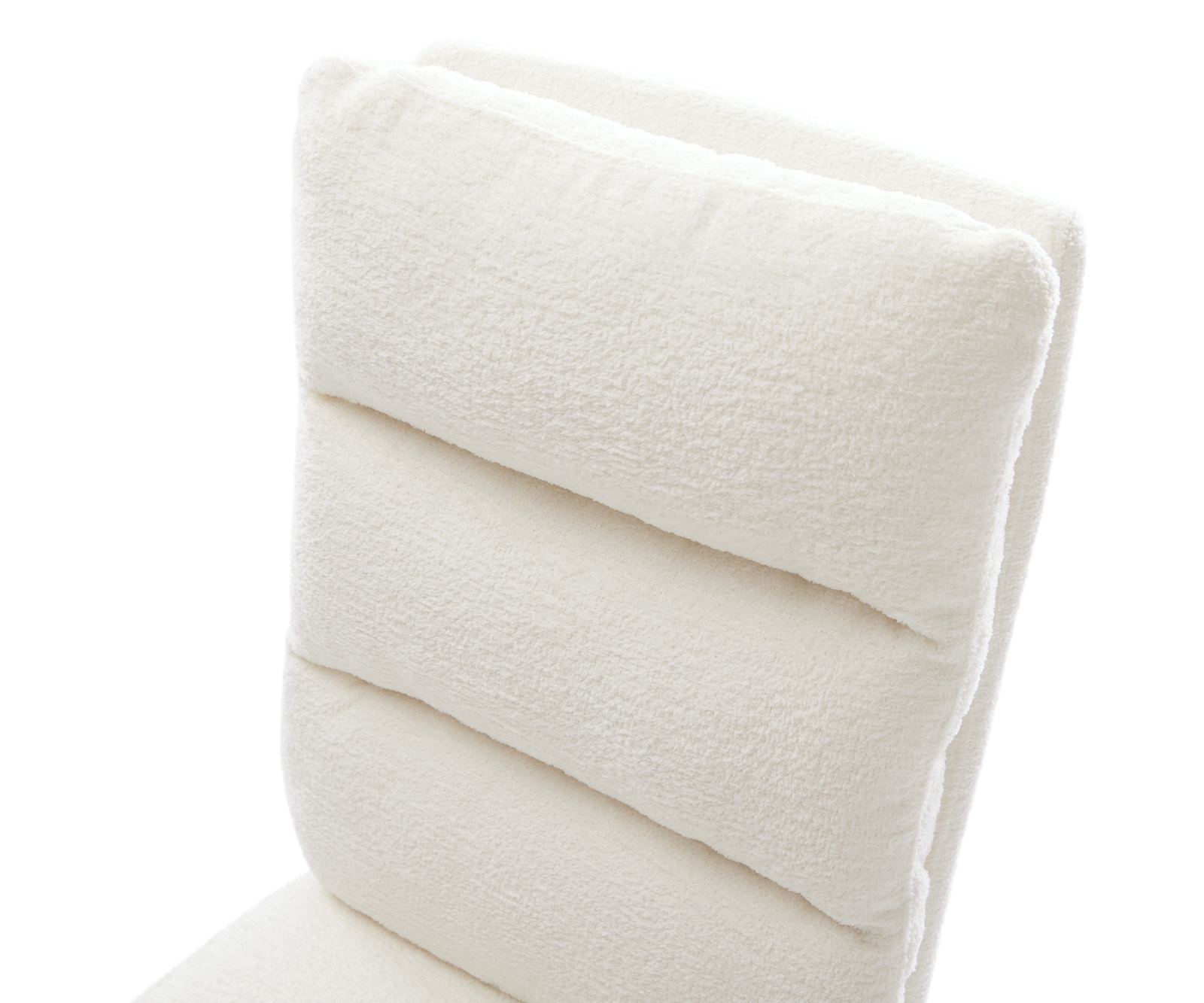 Jídelní židle Pela-Flex bouclé měkký béžová jídelní židle plochá černá taštičkové pružiny - Obrázek 4