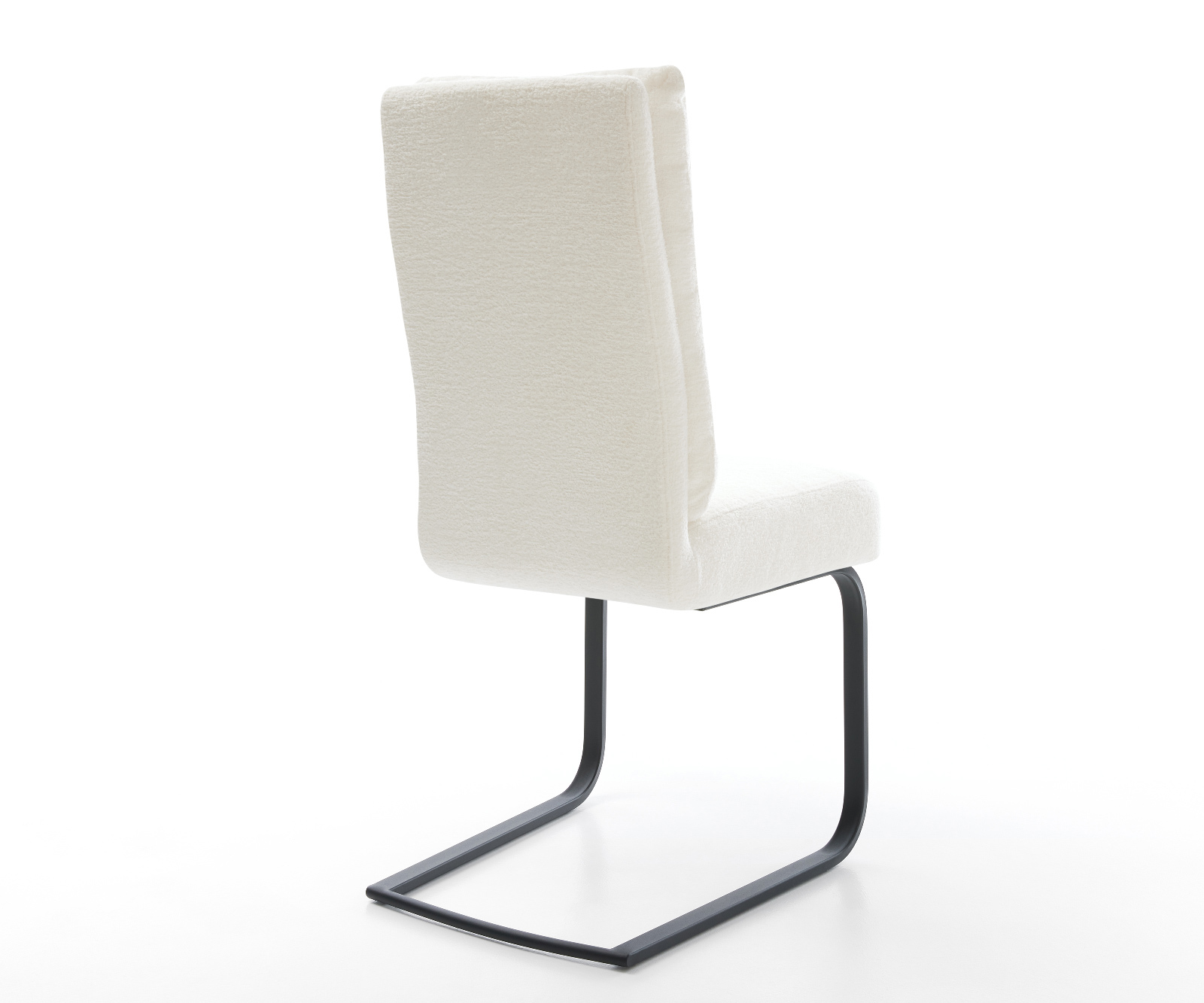 Jídelní židle Pela-Flex bouclé měkký béžová jídelní židle plochá černá taštičkové pružiny - Obrázek 5