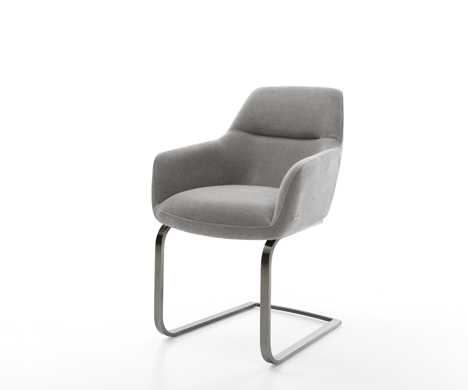 Jídelní židle Pejo-Flex strukturovaná látka Měkký šedá jídelní židle plochá grafit taštičkové pružiny