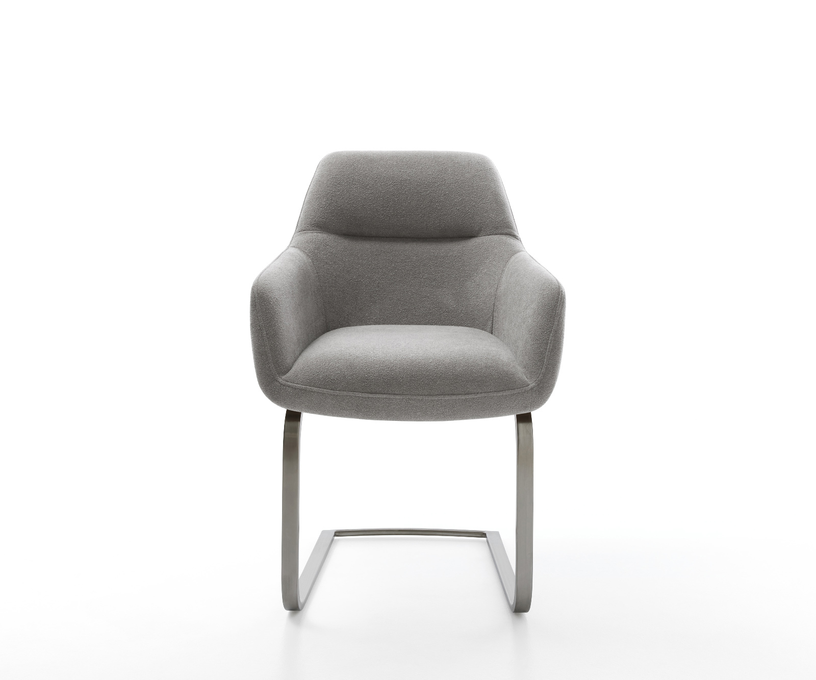 Jídelní židle Pejo-Flex strukturovaná látka Měkký šedá jídelní židle plochá grafit taštičkové pružiny - Obrázek 2